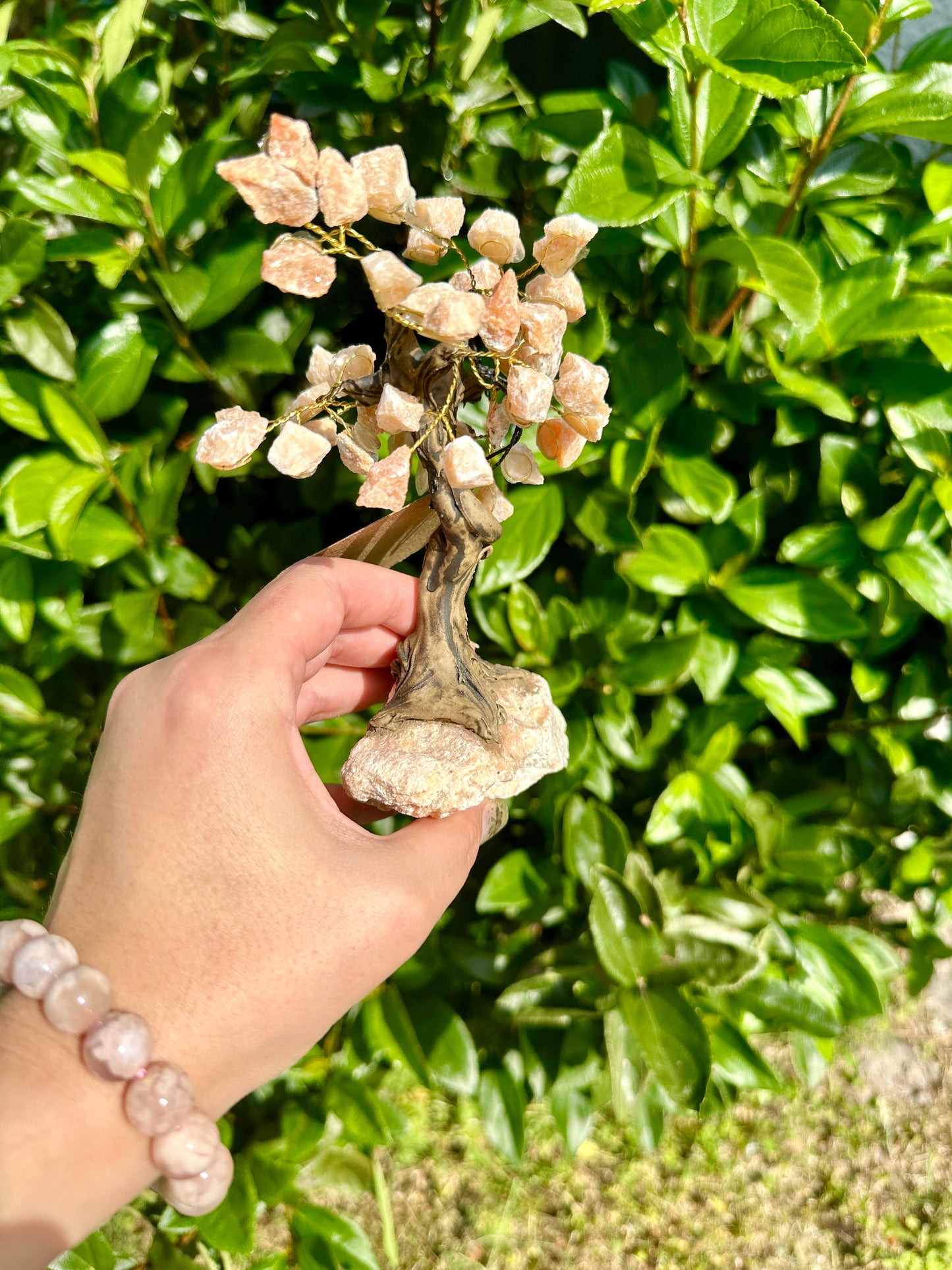 Orange Calcite Tree of Life - Energizing Crystal Decor for Harmony and Creativity in Your Living and Work Spaces