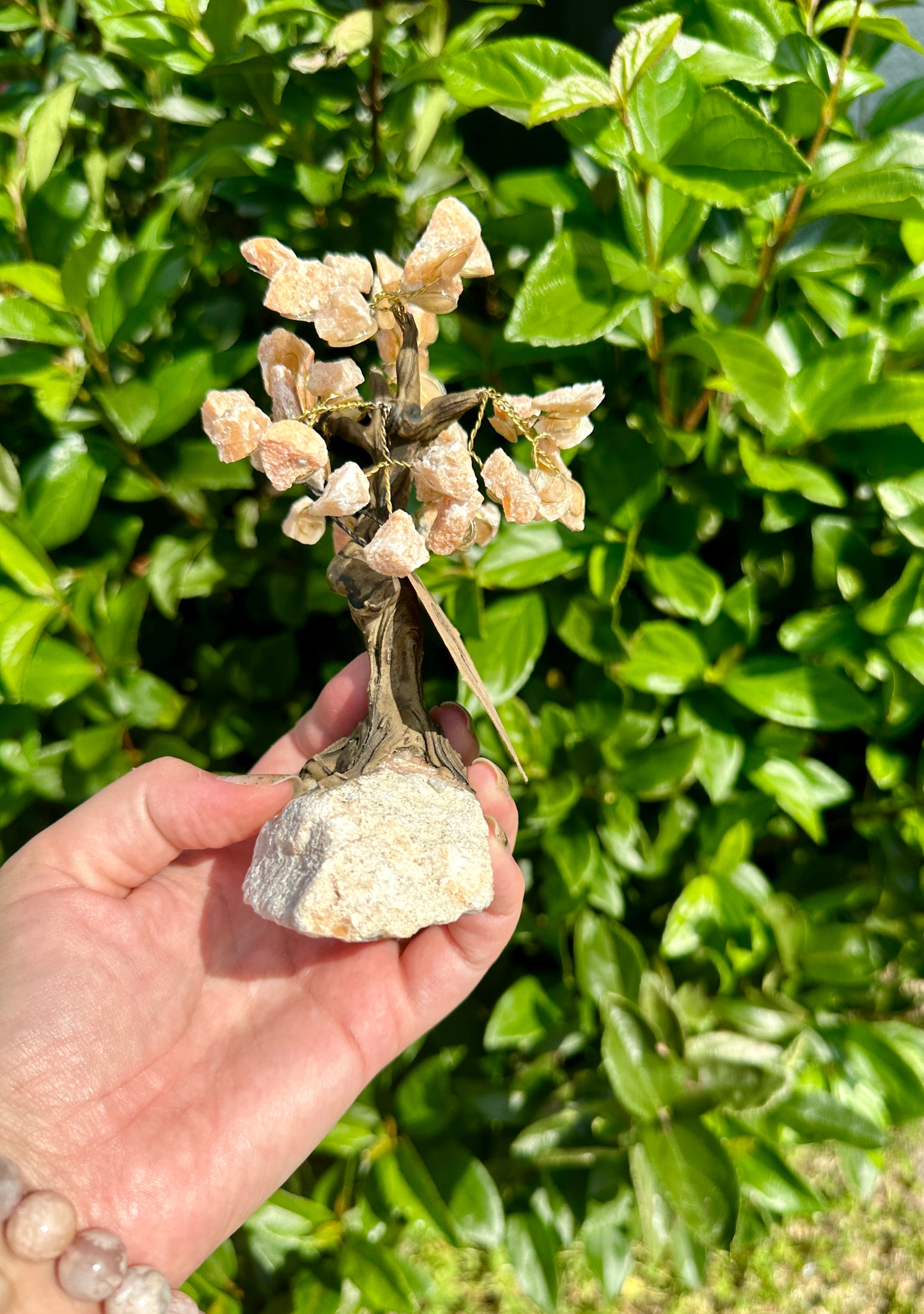 Orange Calcite Tree of Life - Energizing Crystal Decor for Harmony and Creativity in Your Living and Work Spaces