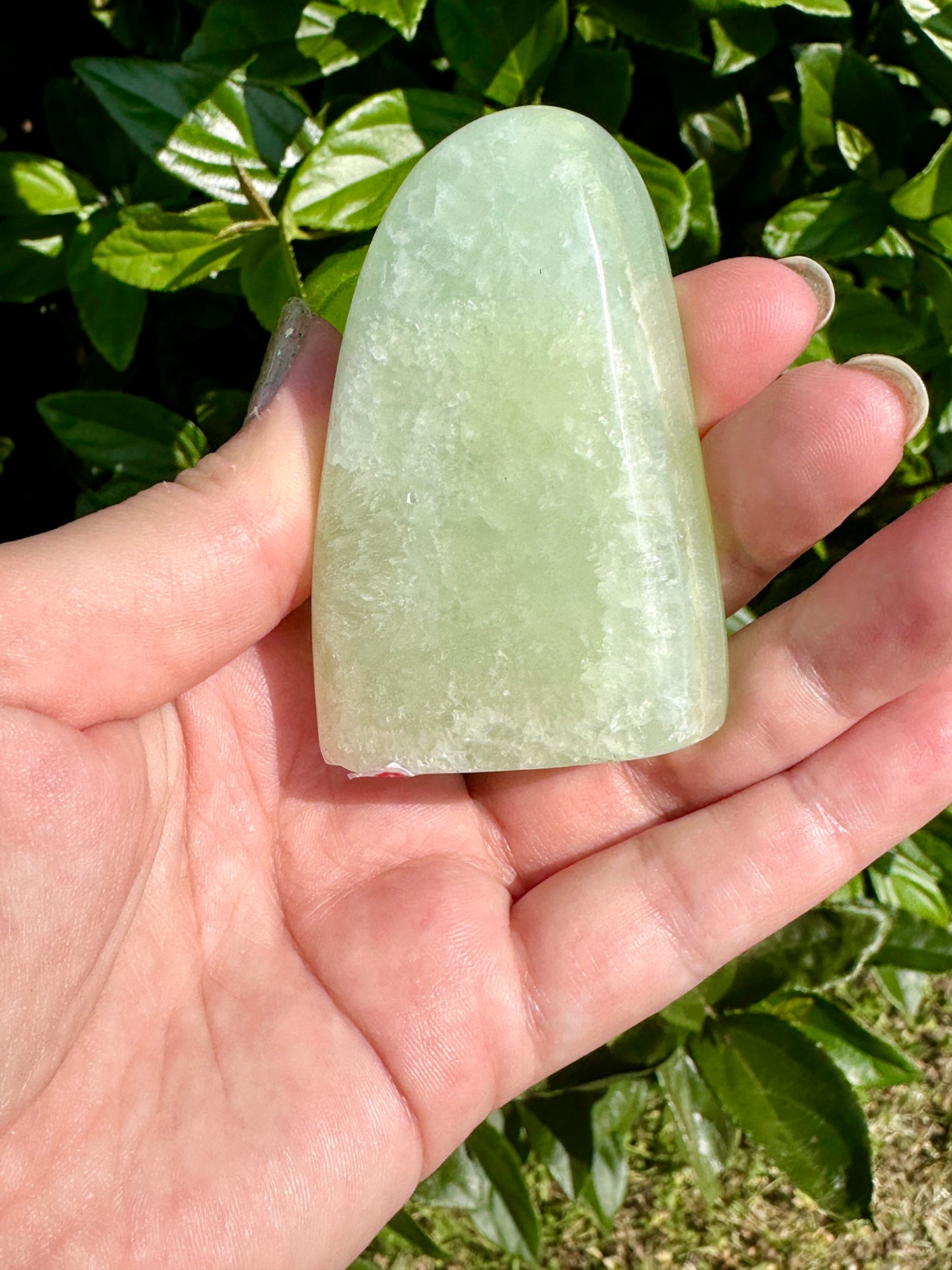 Unique Pistachio Calcite Freeform - Enhance Your Space with Natural Healing Energy, Ideal for Meditation and Home Decor