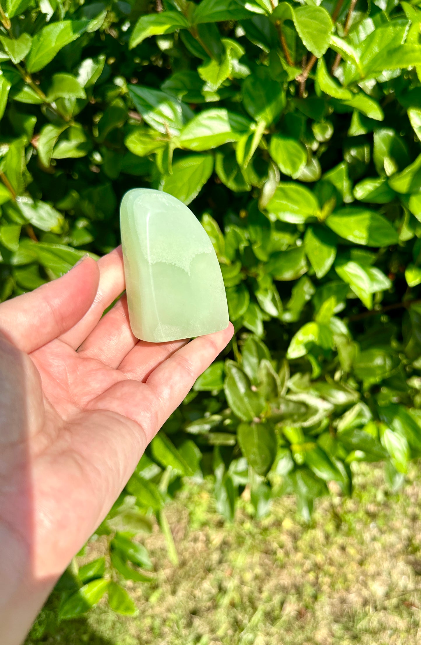 Unique Pistachio Calcite Freeform - Enhance Your Space with Natural Healing Energy, Ideal for Meditation and Home Decor
