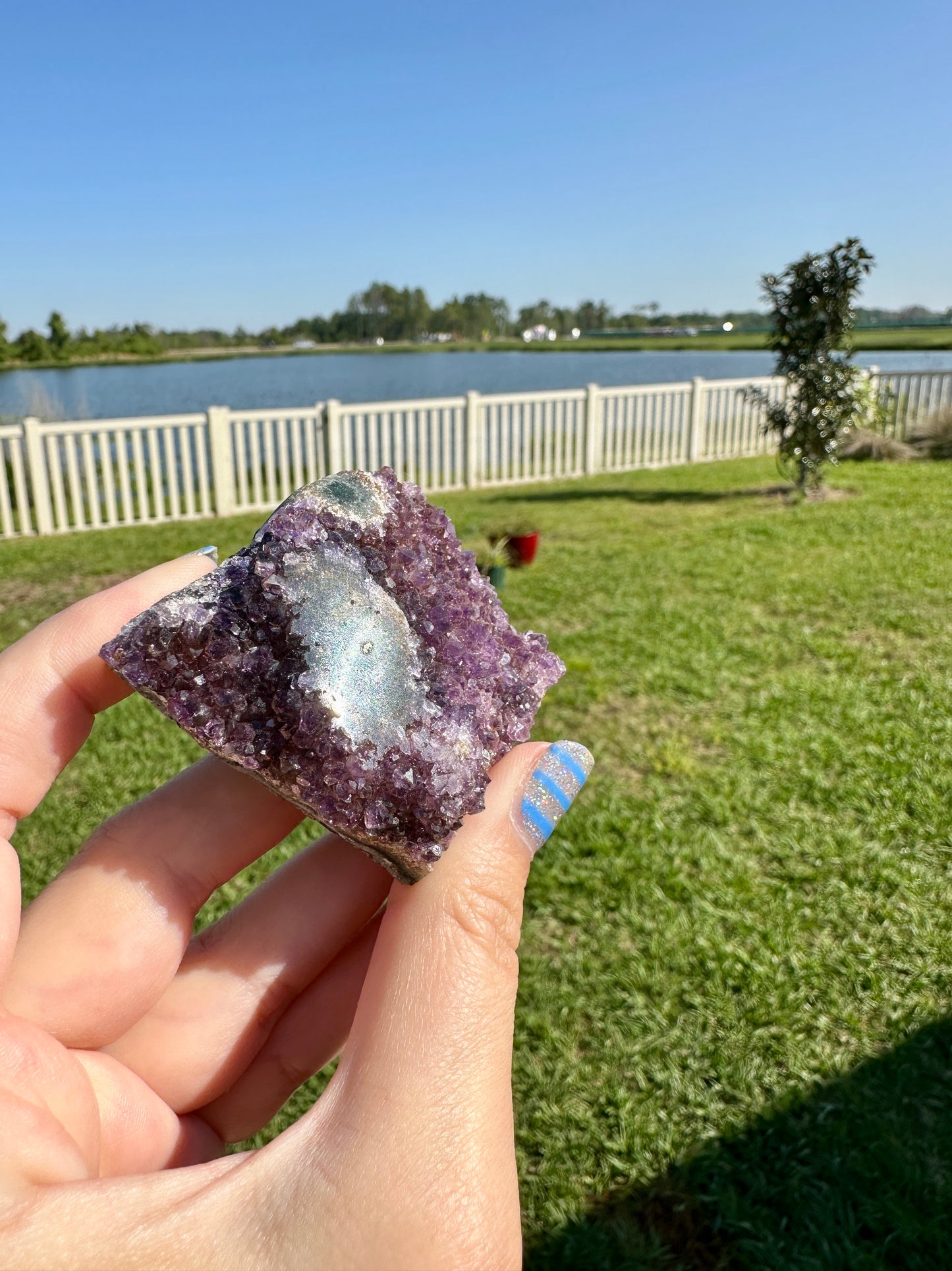 Exquisite Uruguayan Amethyst Stalactite - A Majestic Natural Wonder for Collectors and Decor Enthusiasts