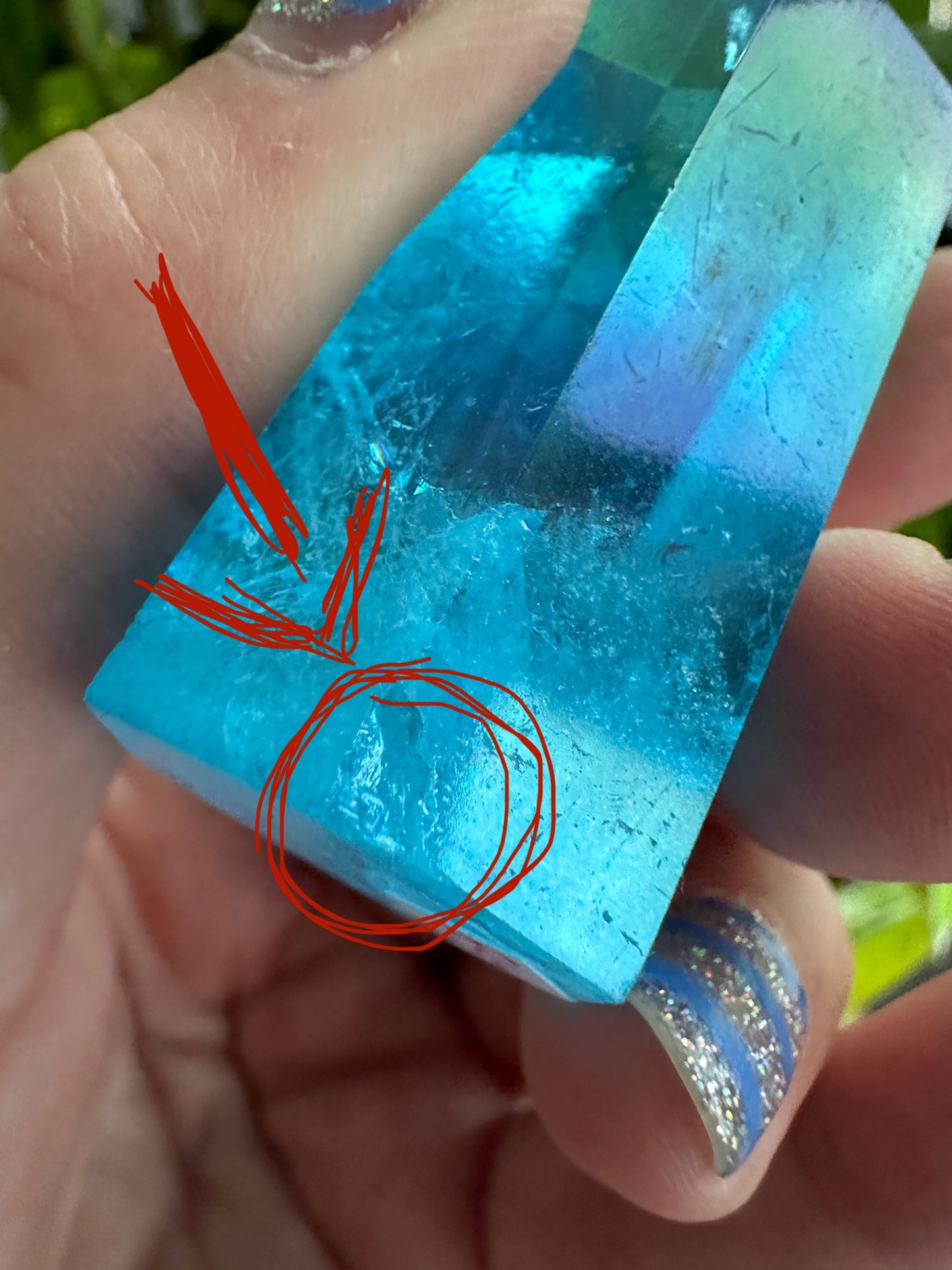 Blue Aura Quartz Tower - Majestic Crystal Point for Clarity & Communication, Handcrafted Gemstone Obelisk, Ethereal Energy Decor Piece