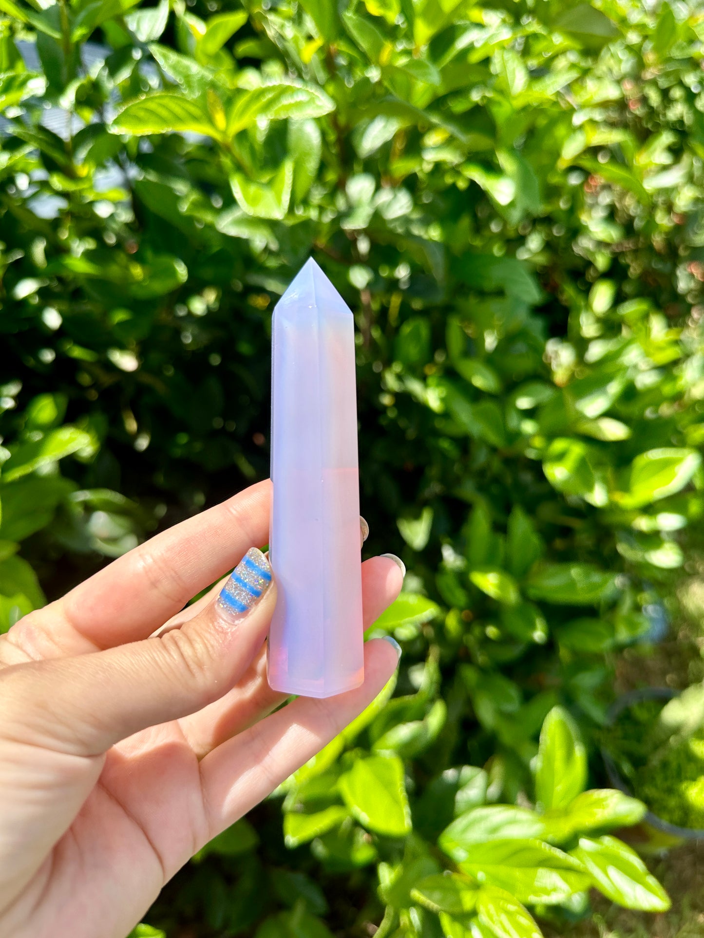 Gorgeous Pink Opalite Tower for Energy Healing & Meditation - Enhance Your Space with Radiant Crystal Decor, Perfect Gift for Crystal Lovers