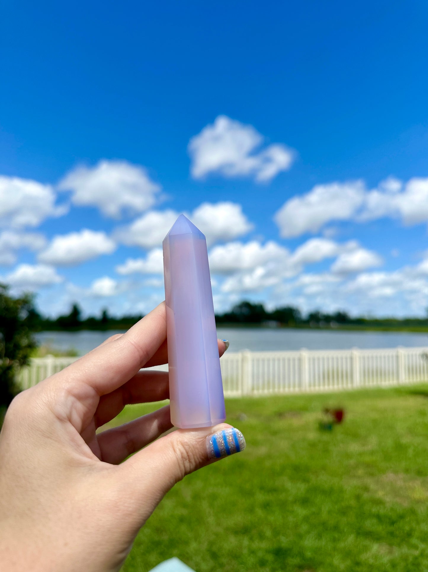 Gorgeous Pink Opalite Tower for Energy Healing & Meditation - Enhance Your Space with Radiant Crystal Decor, Perfect Gift for Crystal Lovers