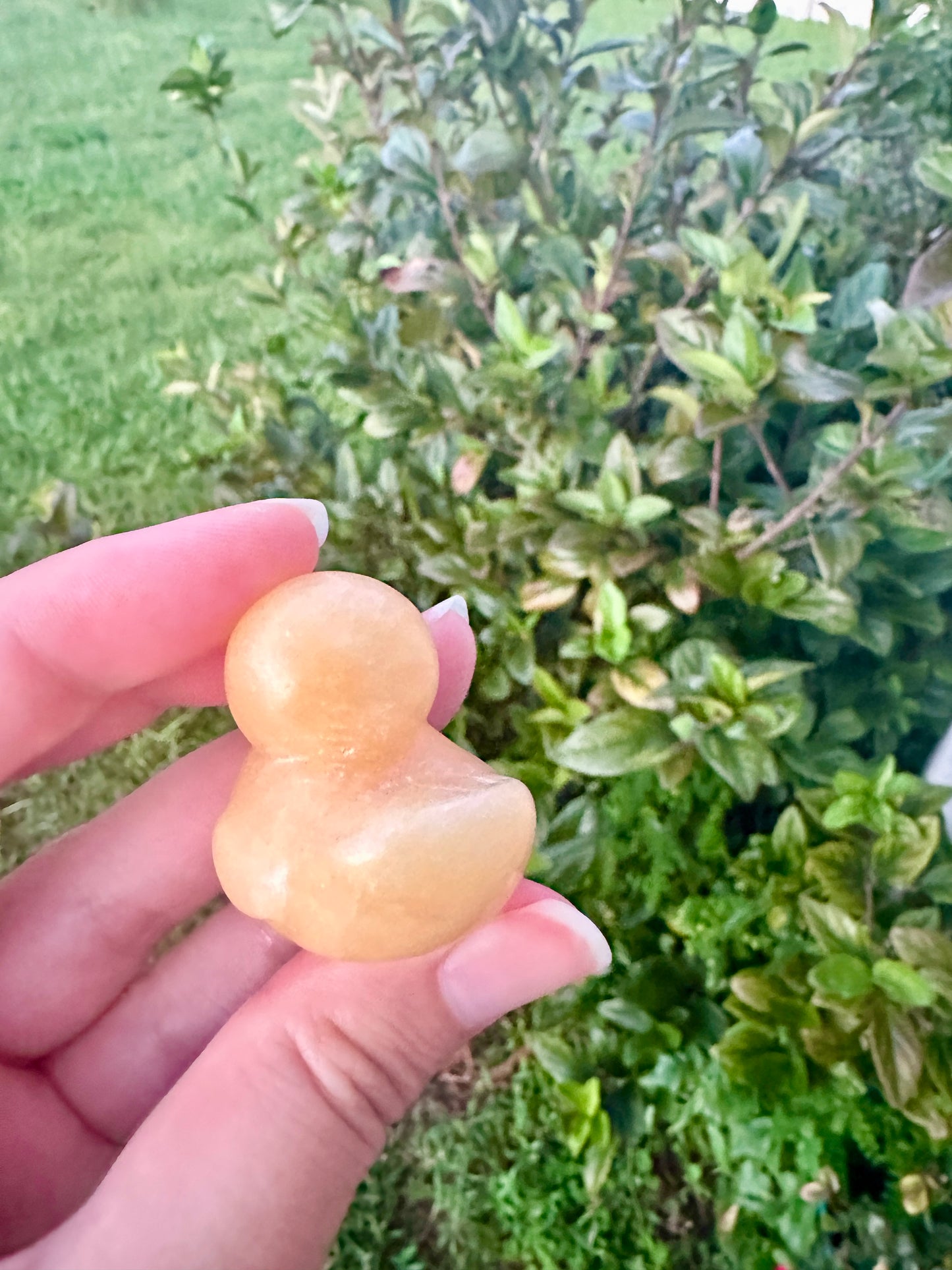 Yellow Calcite Duck Figurine, Healing Crystal Animal Sculpture, Unique Yellow Calcite Decor, Spiritual Gift for Crystal Lovers, Duck Statue