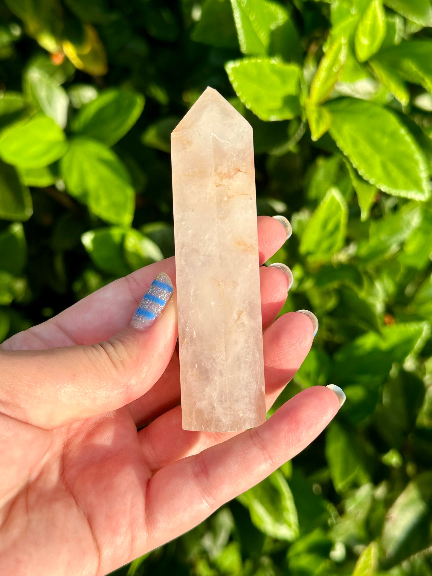 Fire Quartz Tower - Energizing Crystal for Focus, Creativity, and Balance, Ideal for Meditation and Home Decor