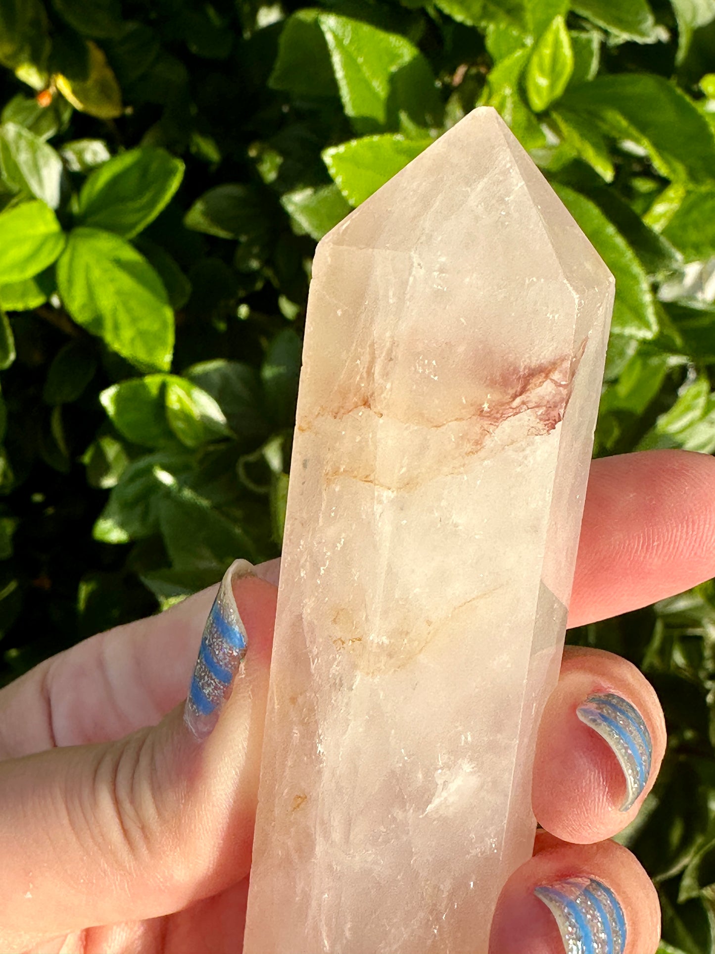 Fire Quartz Tower - Energizing Crystal for Focus, Creativity, and Balance, Ideal for Meditation and Home Decor