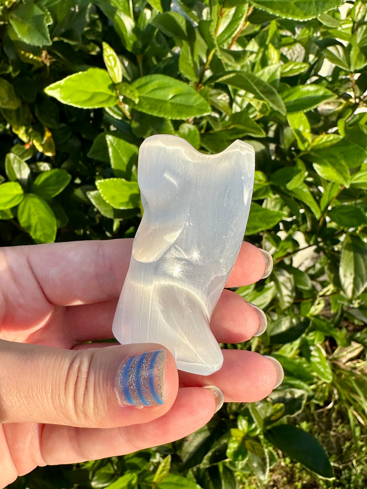 Angel Selenite Carving: Divine Handcrafted Gemstone Figurine for Spiritual Healing and Peaceful Home Decor, Ideal for Meditation Spaces