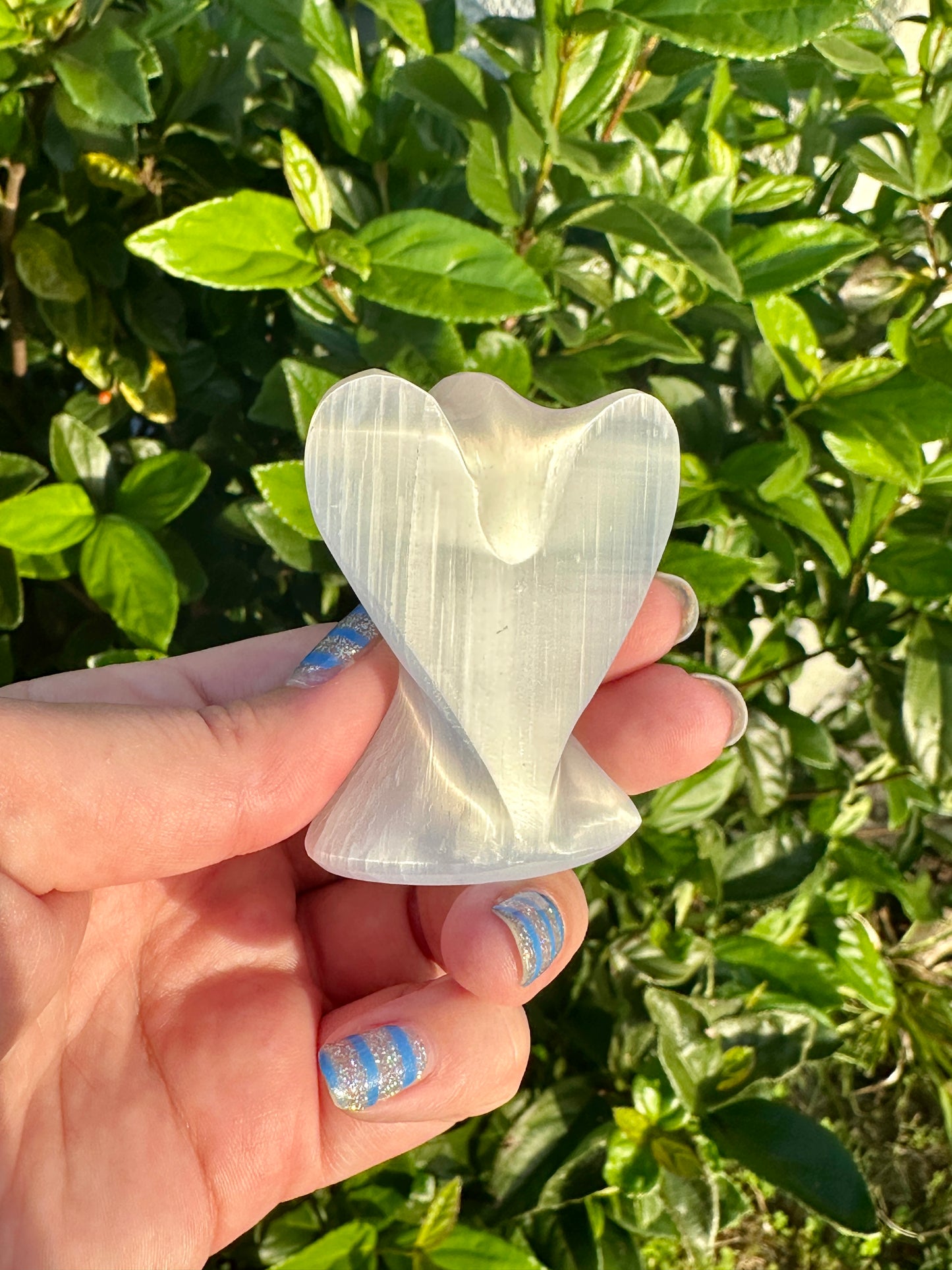 Angel Selenite Carving: Divine Handcrafted Gemstone Figurine for Spiritual Healing and Peaceful Home Decor, Ideal for Meditation Spaces