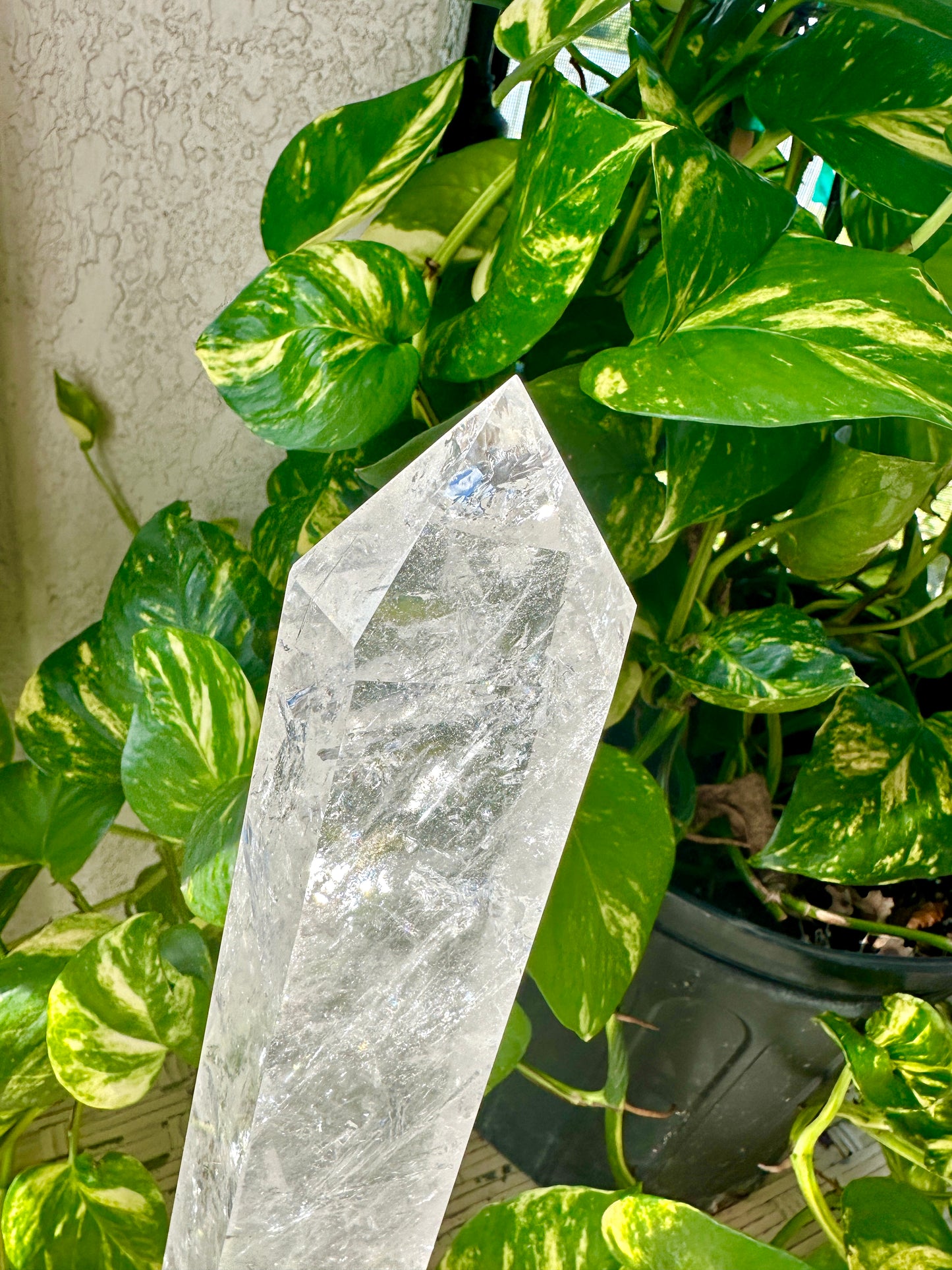 Radiant Clear Quartz Crystal Tower - Large Points for Home Decor and Healing