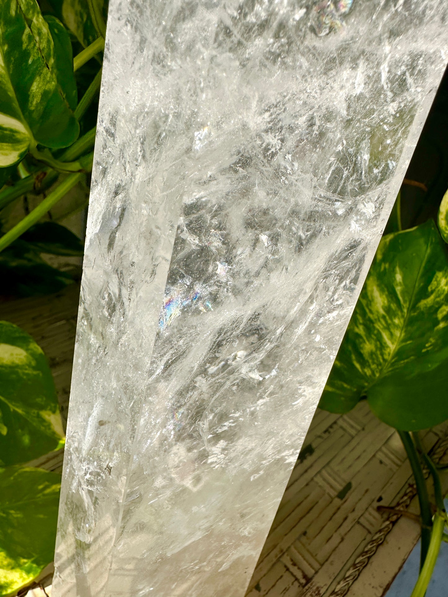 Radiant Clear Quartz Crystal Tower - Large Points for Home Decor and Healing
