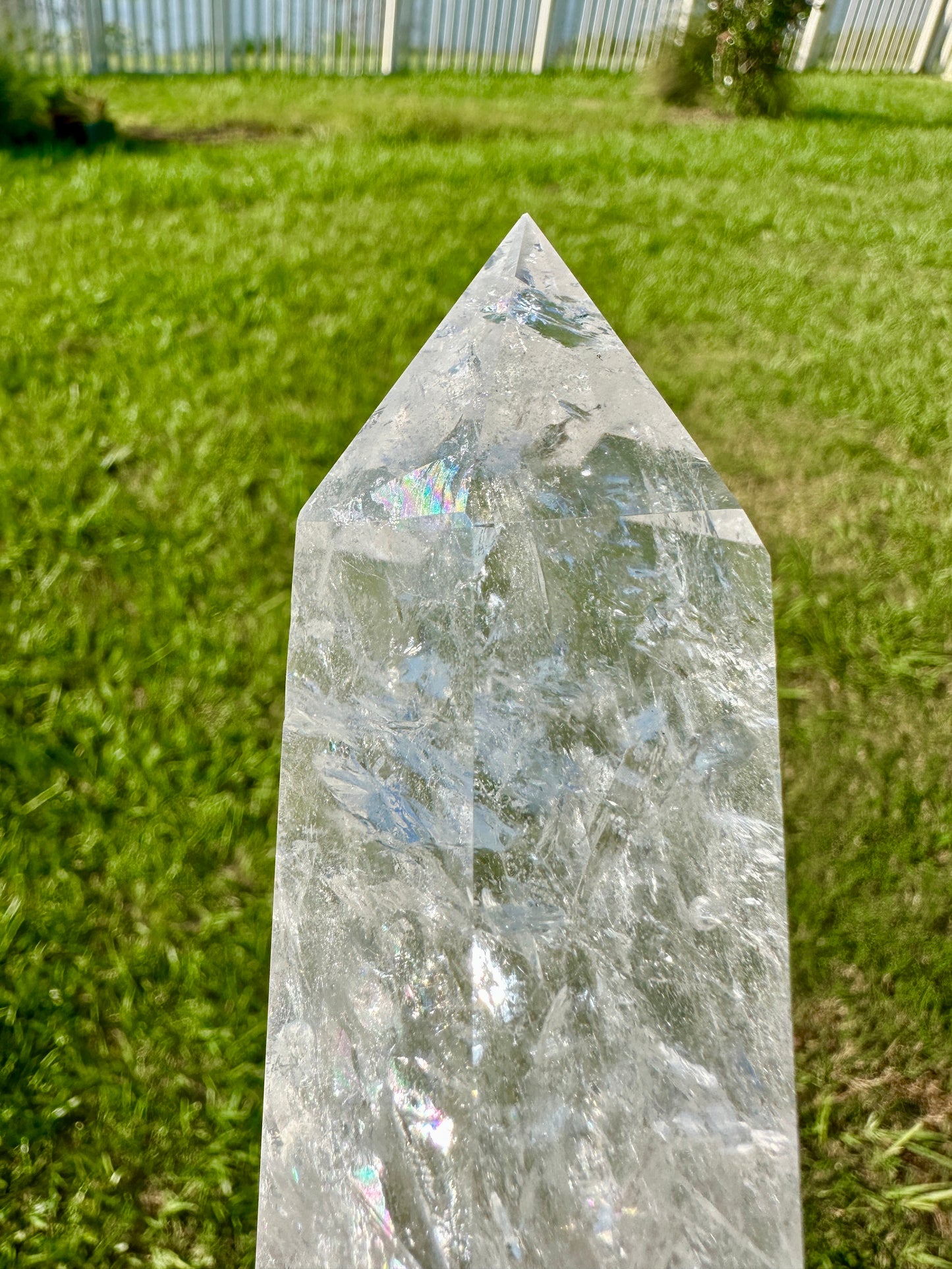 Radiant Clear Quartz Crystal Tower - Large Points for Home Decor and Healing