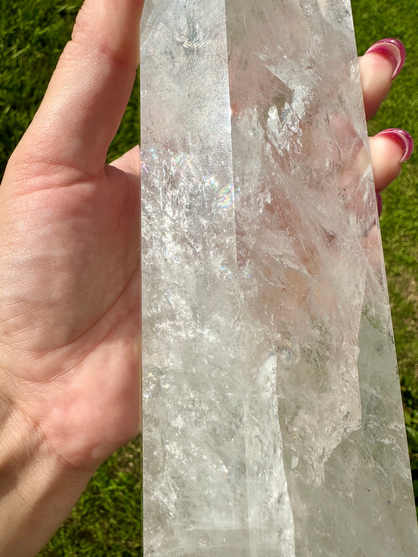 Radiant Clear Quartz Crystal Tower - Large Points for Home Decor and Healing