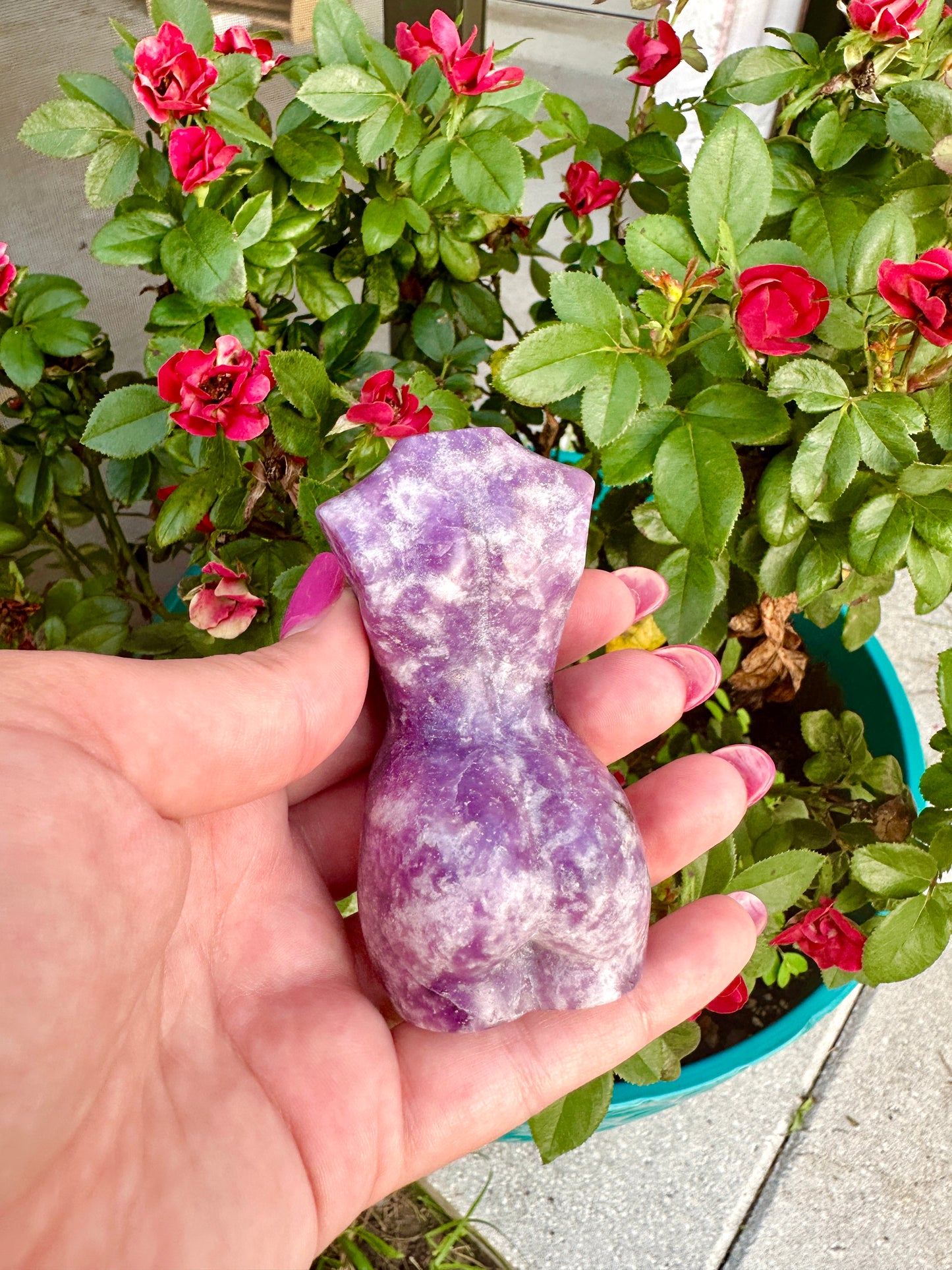 Lepidolite - Woman Goddess Body