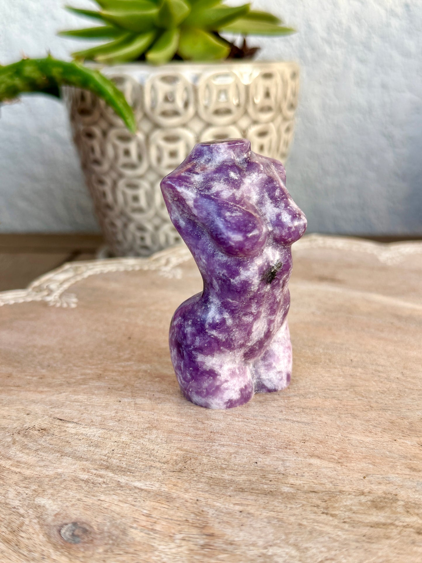 Lepidolite - Woman Goddess Body