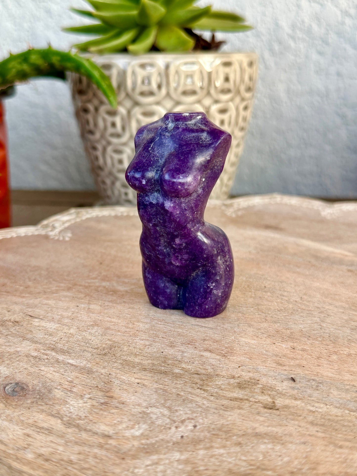 Lepidolite - Woman Goddess Body