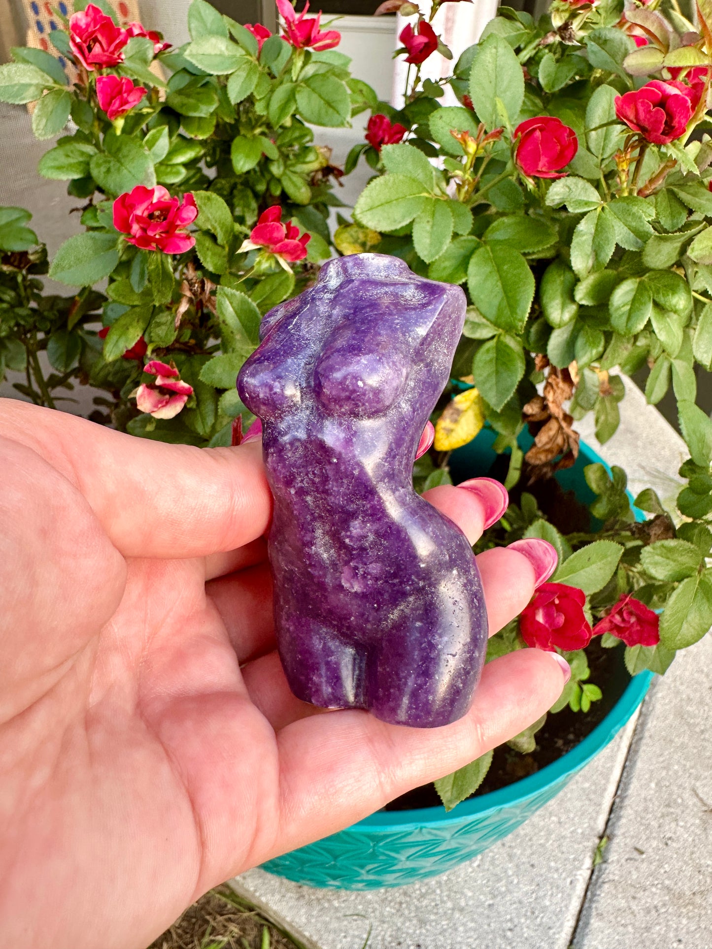 Lepidolite - Woman Goddess Body