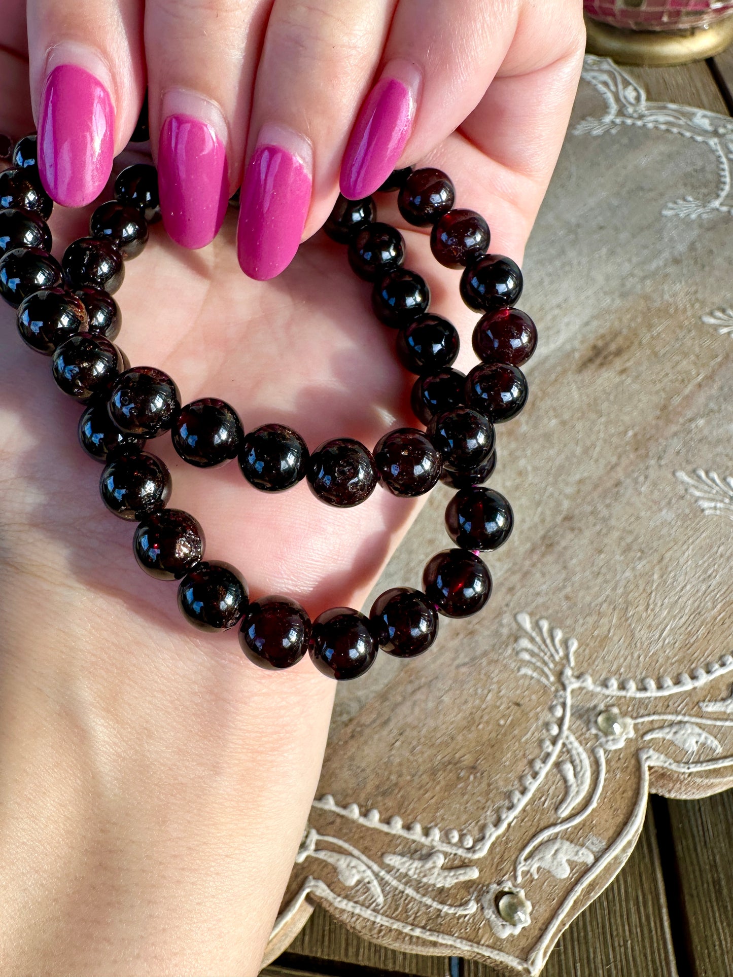 Garnet - 8mm Bracelet