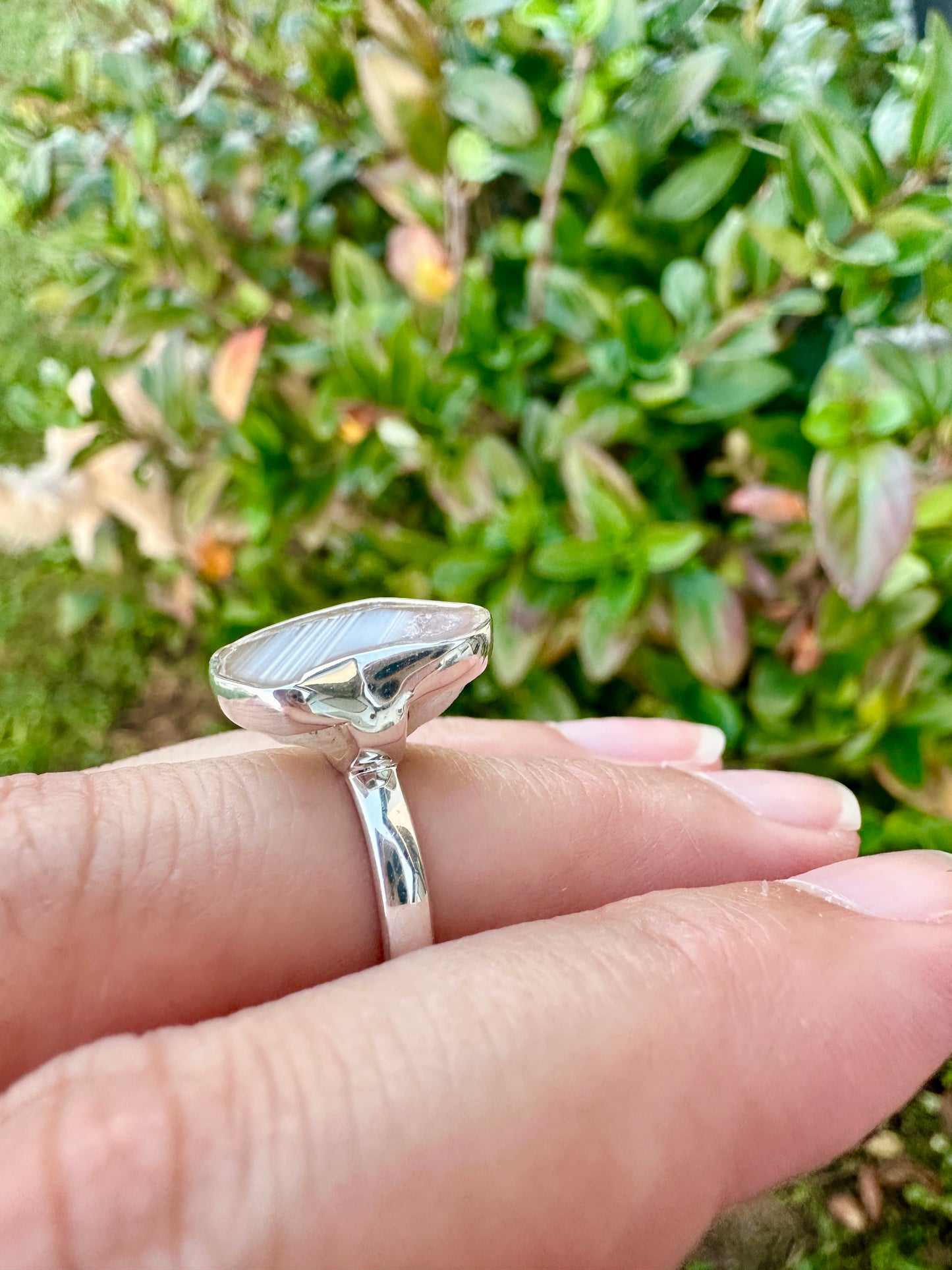 Oco Geode Sterling Silver Ring Size 6, Unique Geode Crystal Ring, Natural Stone Jewelry, Handcrafted Boho Statement Ring, Gift for Her