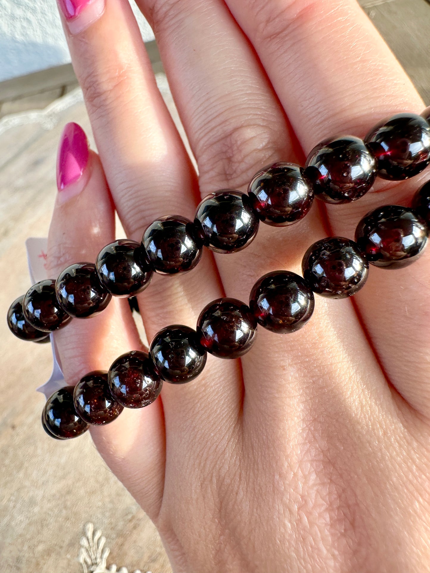 Garnet - 8mm Bracelet
