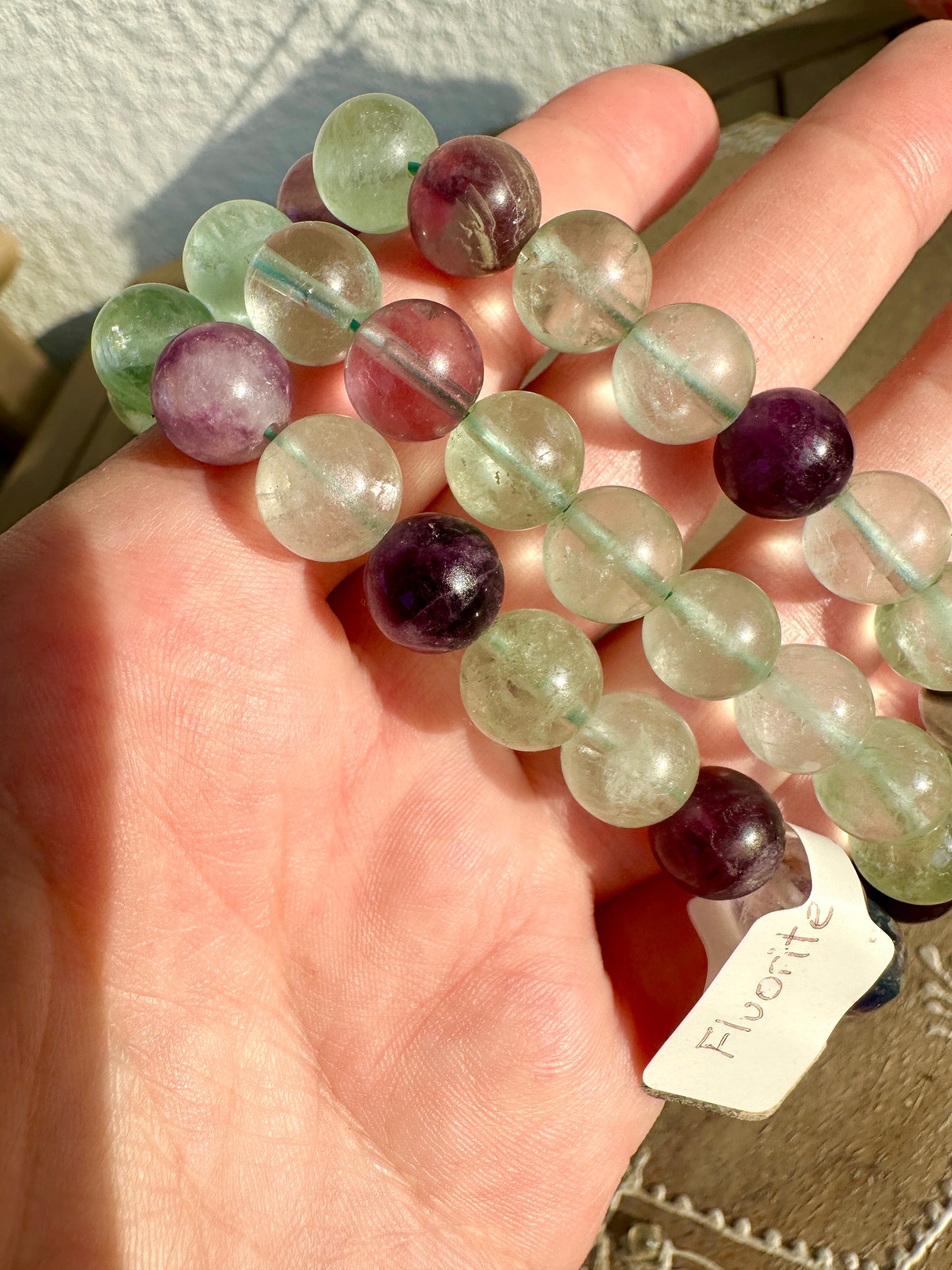Radiant Fluorite 10mm Beaded Bracelet