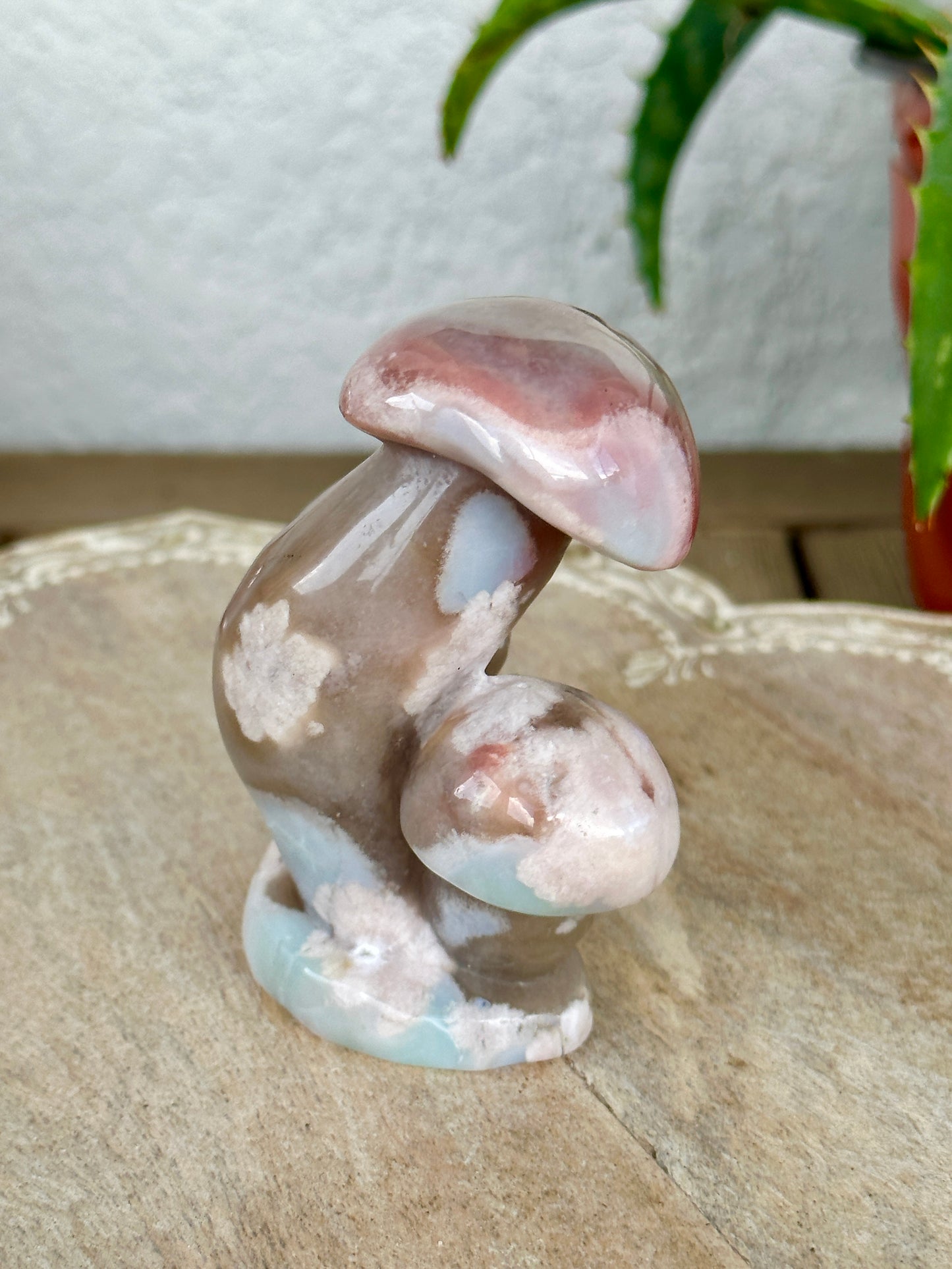 Flower Agate - Mushrooms