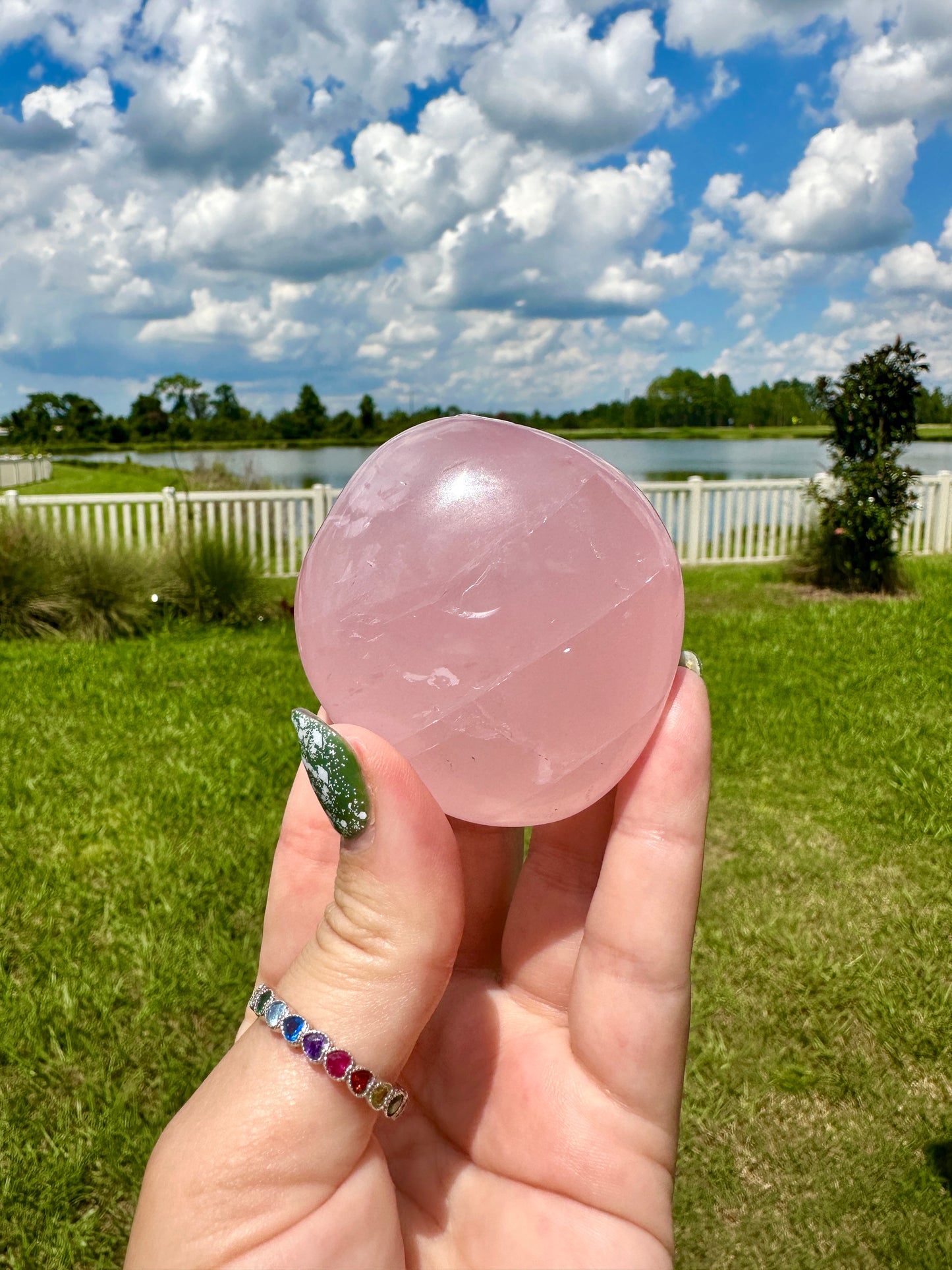 Rose Quartz - Palm