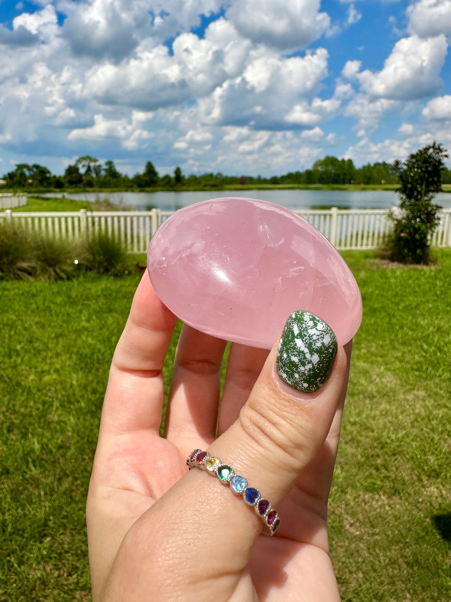 Rose Quartz - Palm