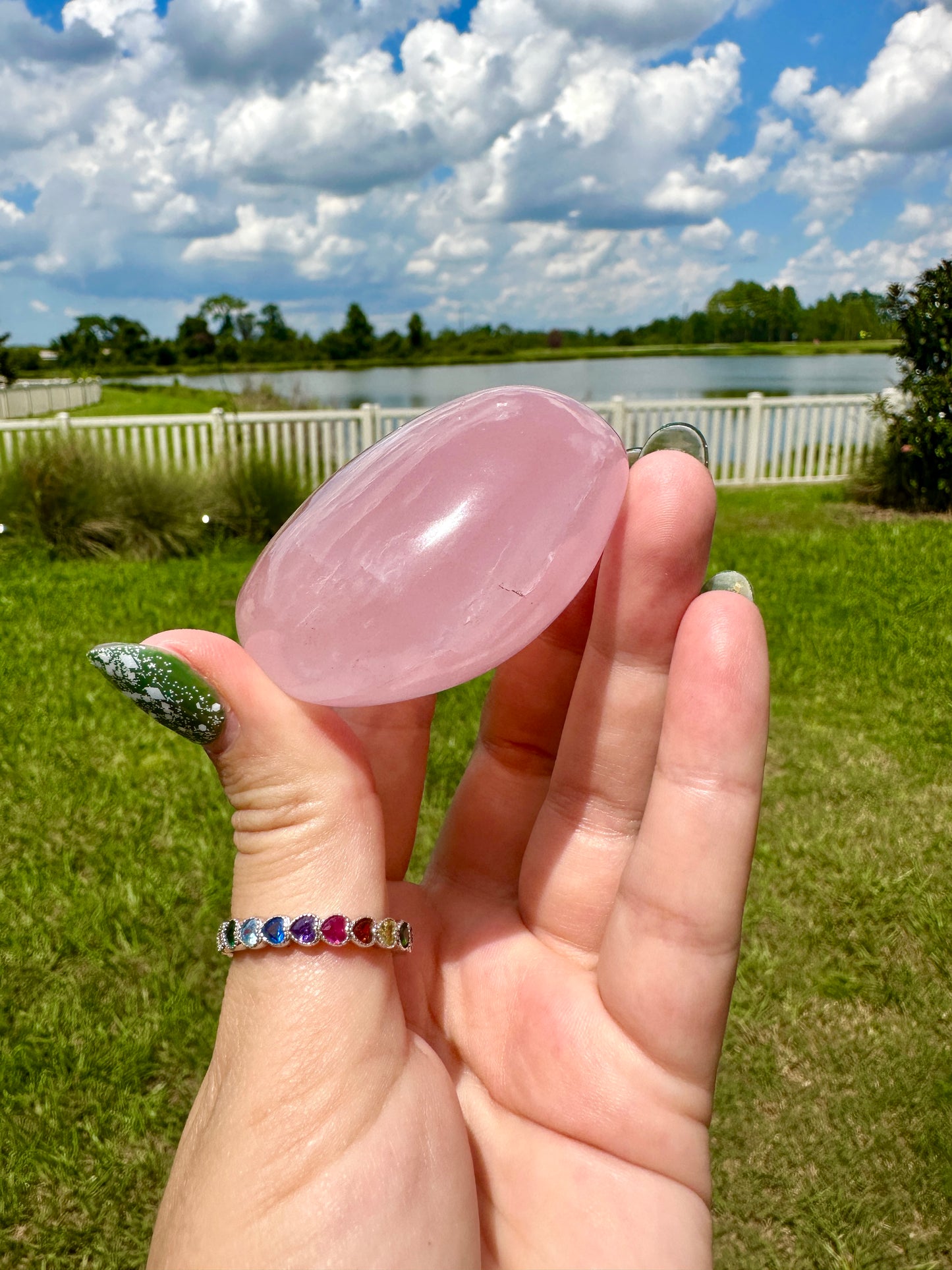 Rose Quartz - Palm