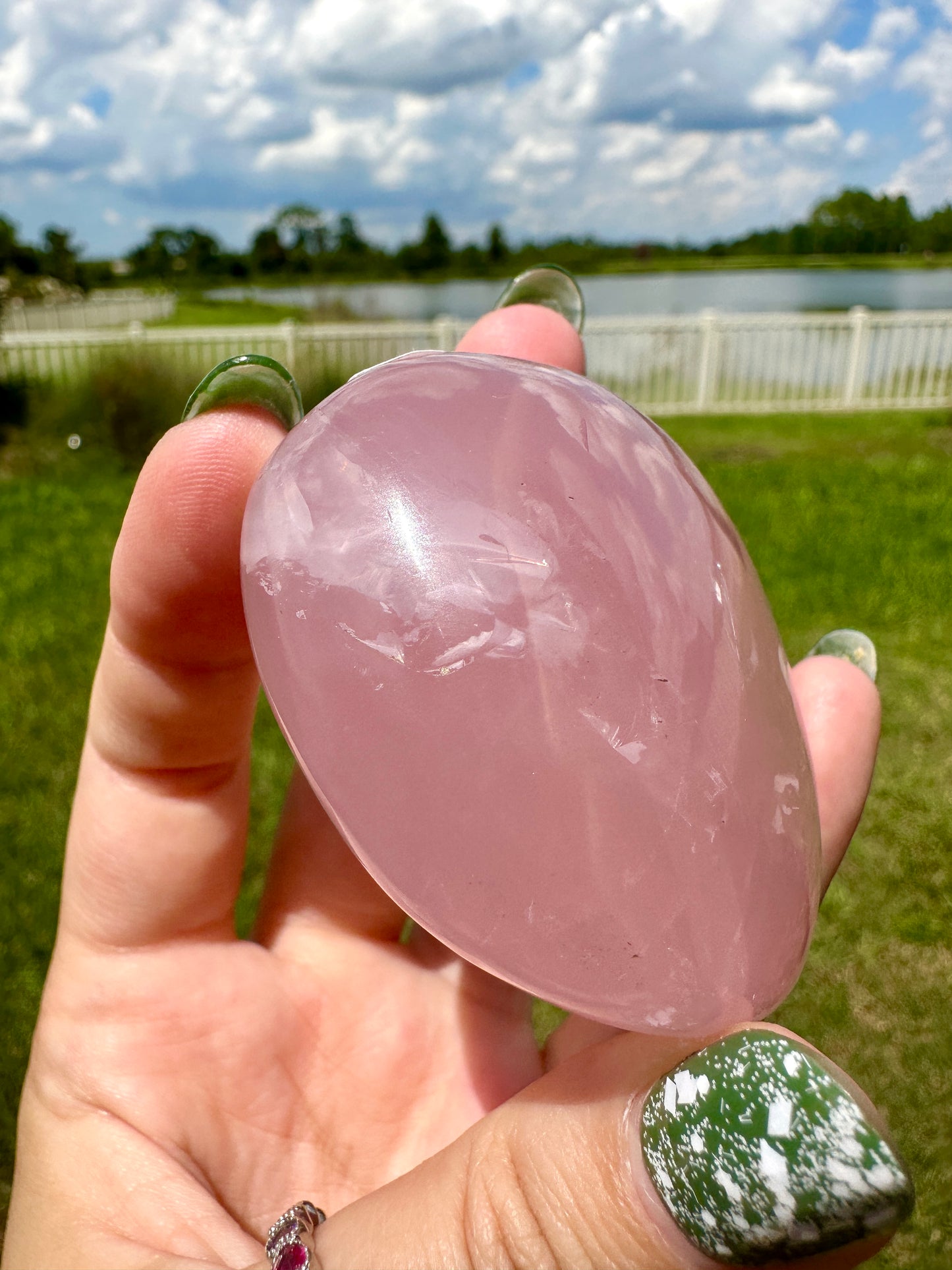 Rose Quartz - Palm