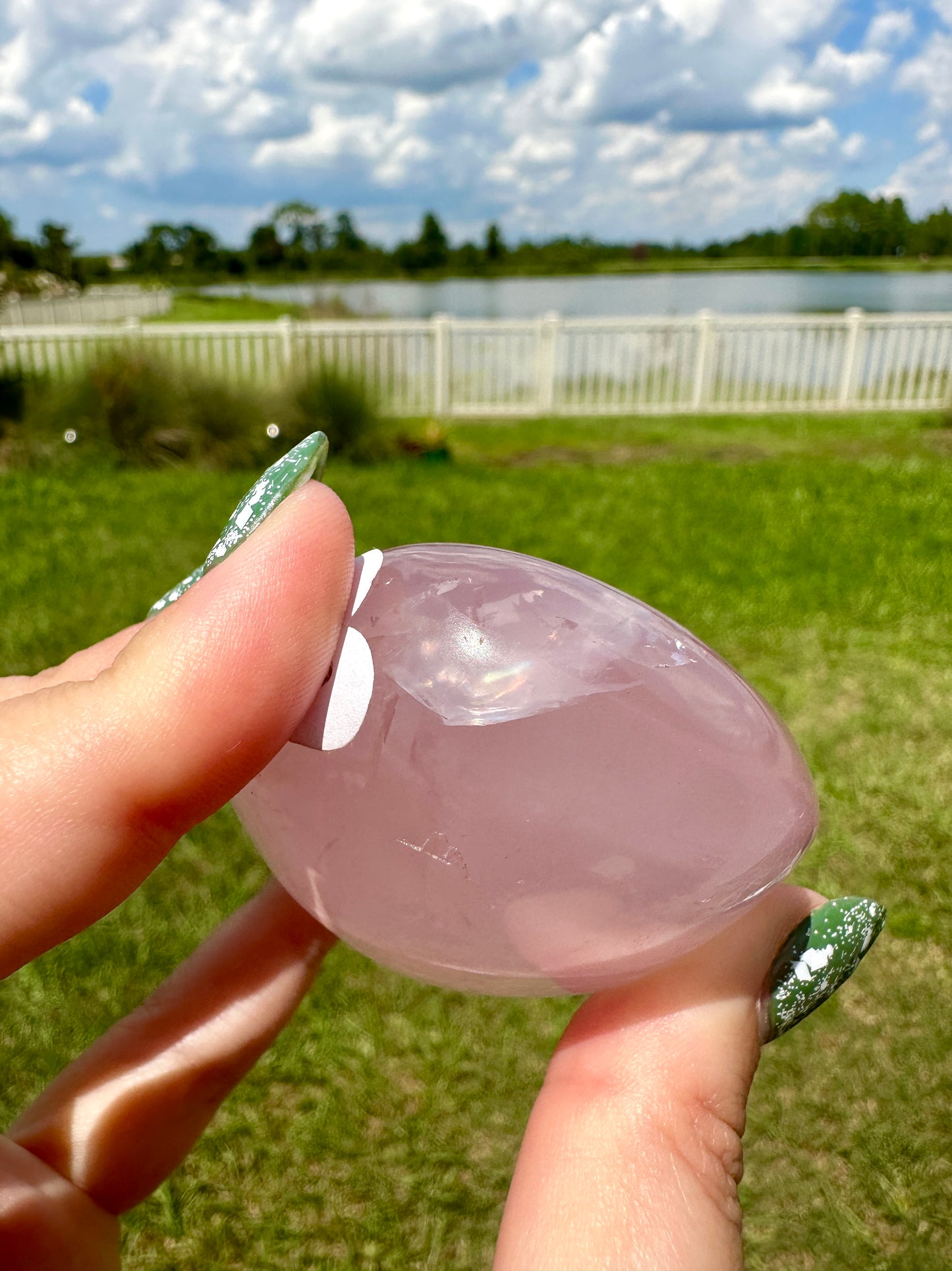 Rose Quartz - Palm