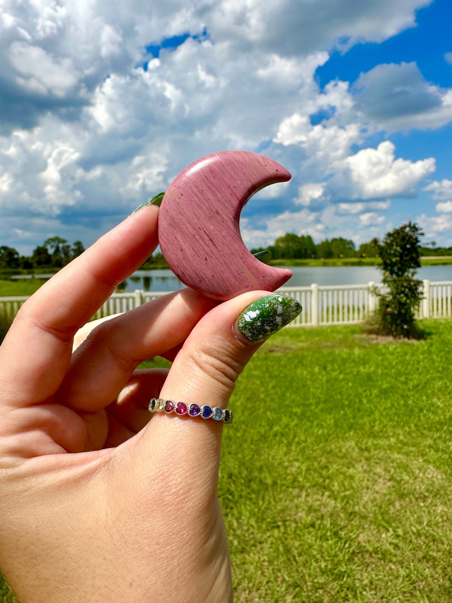 Rhodonite Moon - Illuminating the Night with the Rhodonite Moon