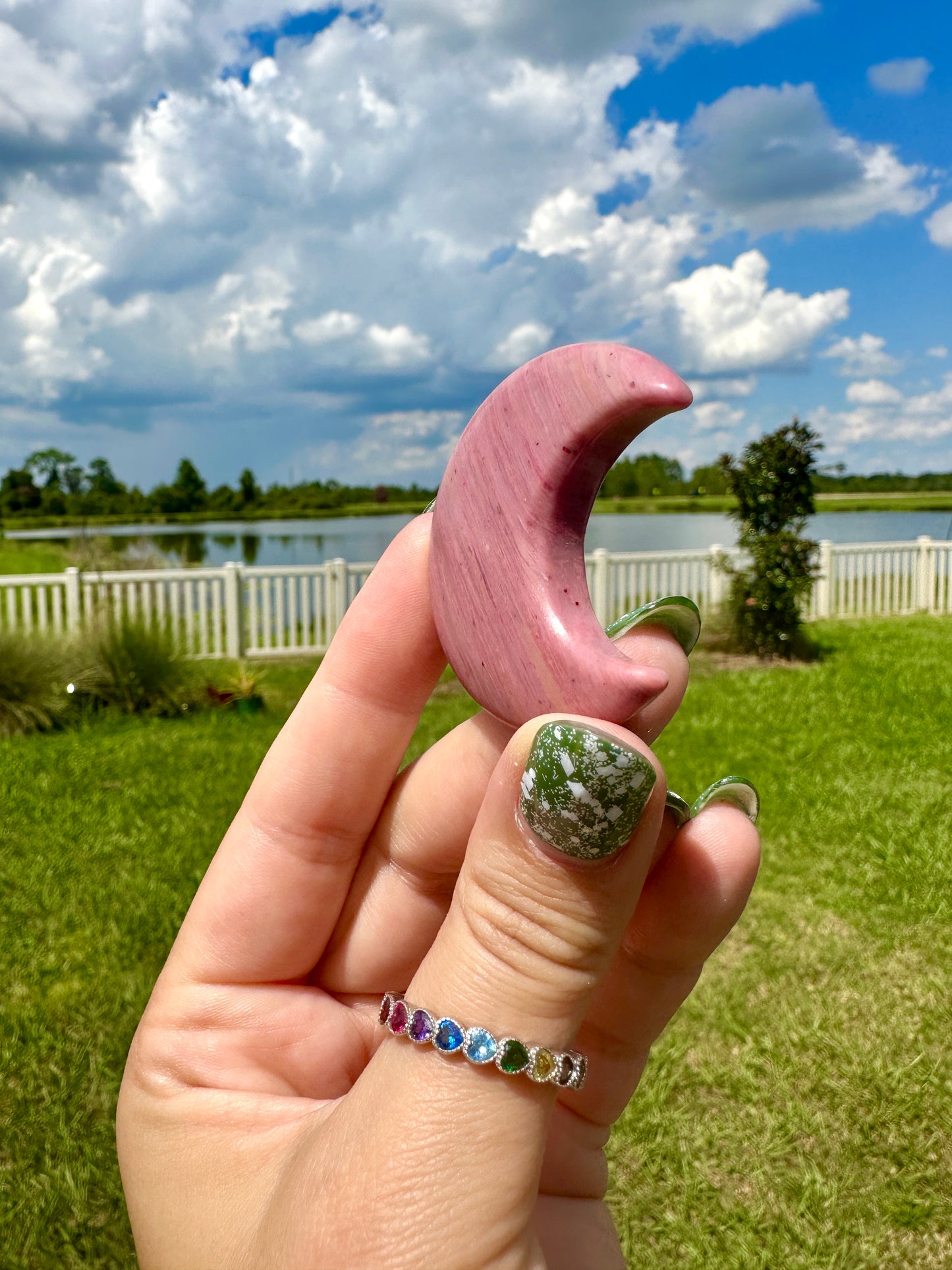 Rhodonite Moon - Illuminating the Night with the Rhodonite Moon