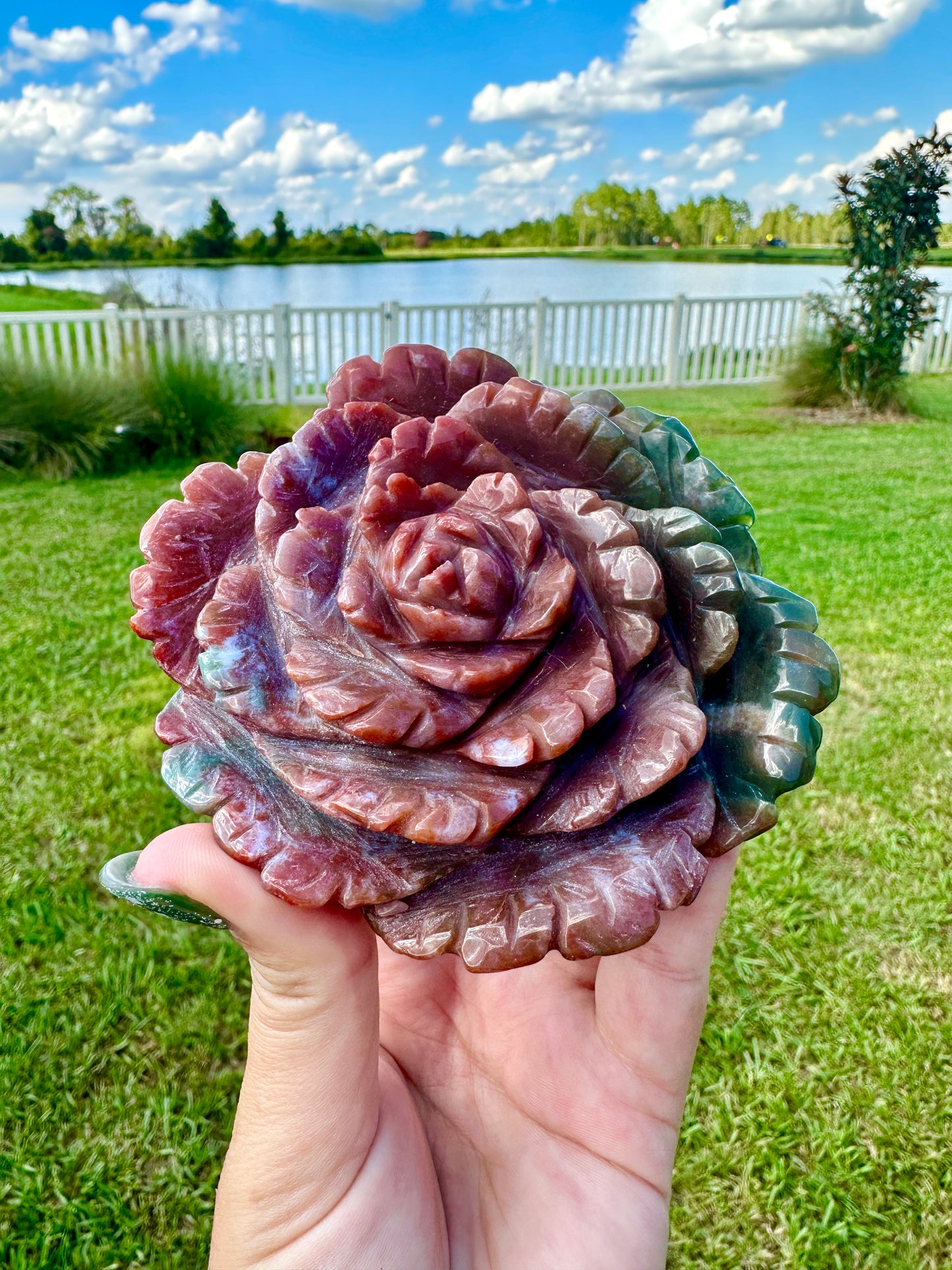 Ocean Jasper - Large Flower
