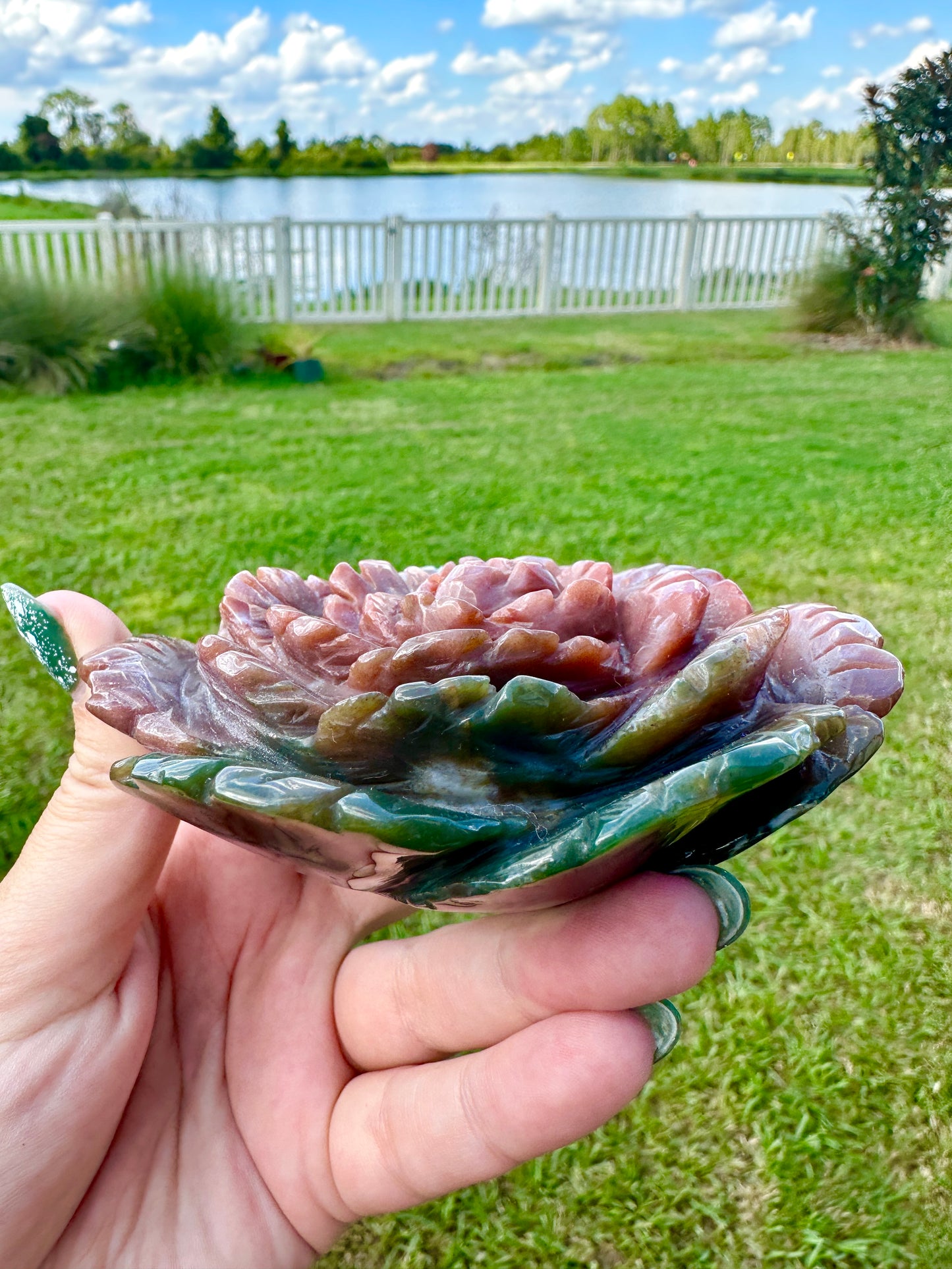 Ocean Jasper - Large Flower