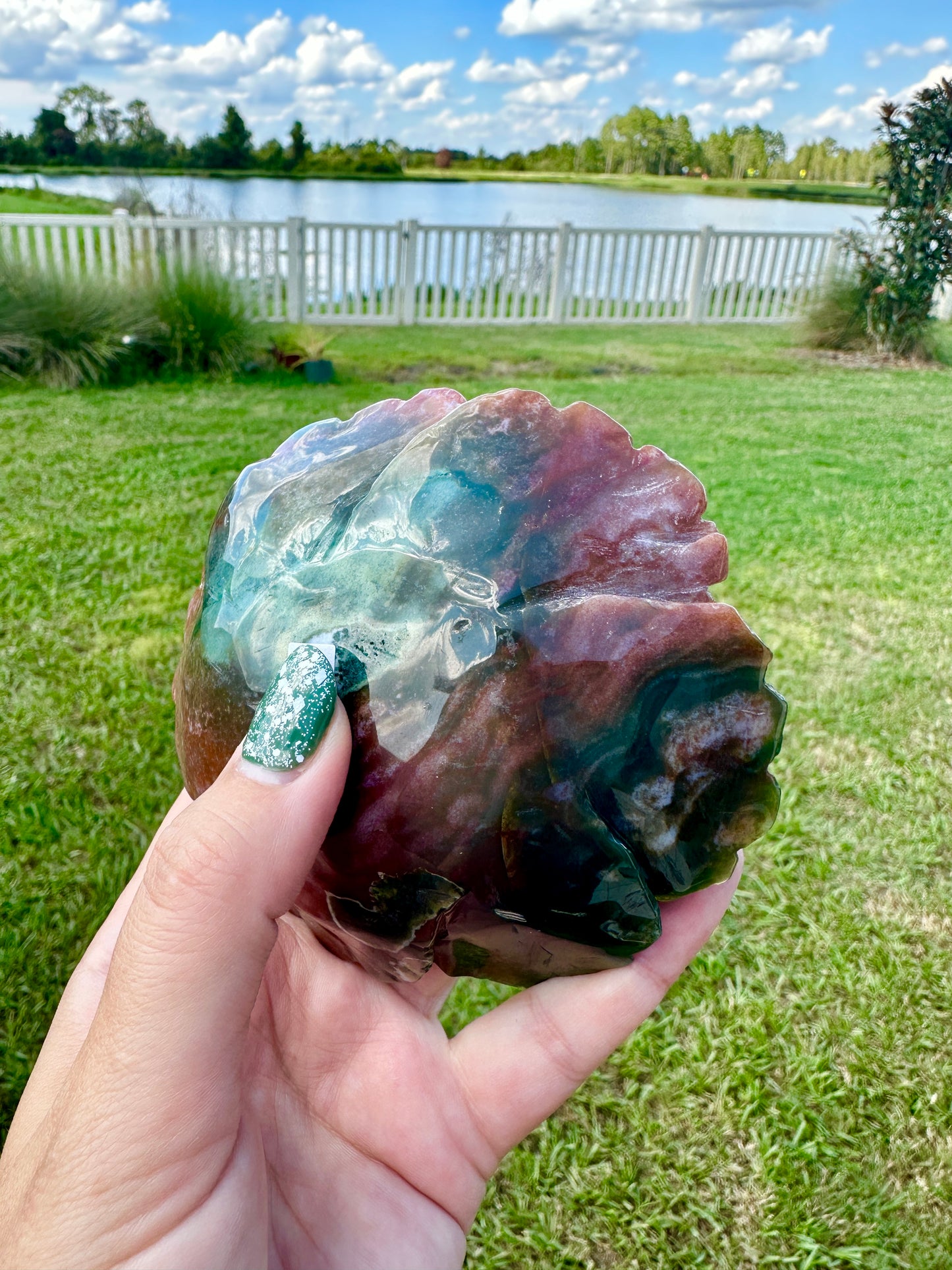 Ocean Jasper - Large Flower