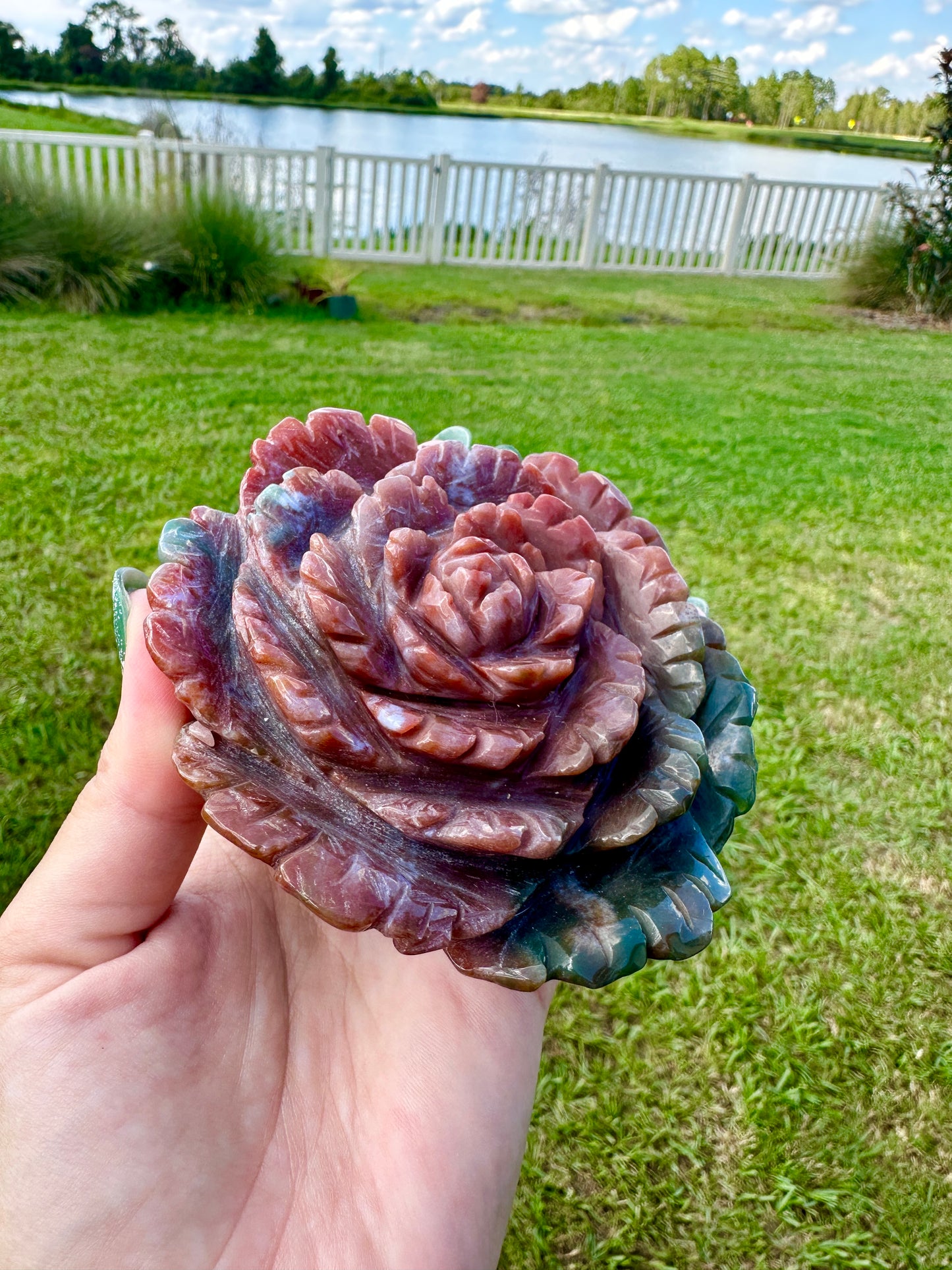 Ocean Jasper - Large Flower
