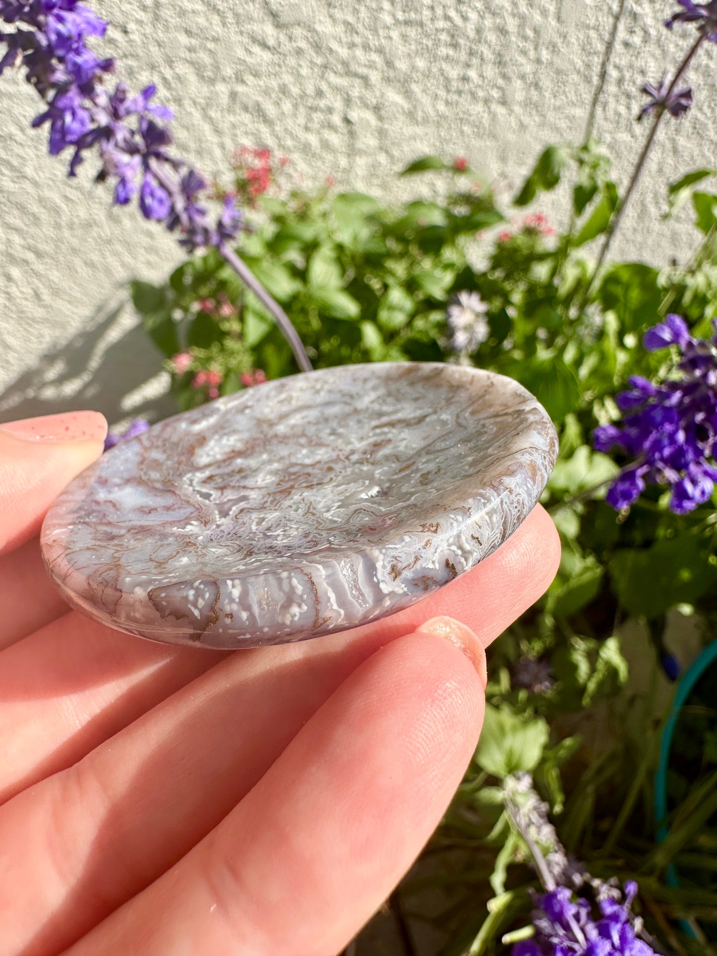 Stunning Ocean Jasper Bowl - Unique Decorative Piece for Home or Office, Enhance Your Space with Natural Earthy Tones