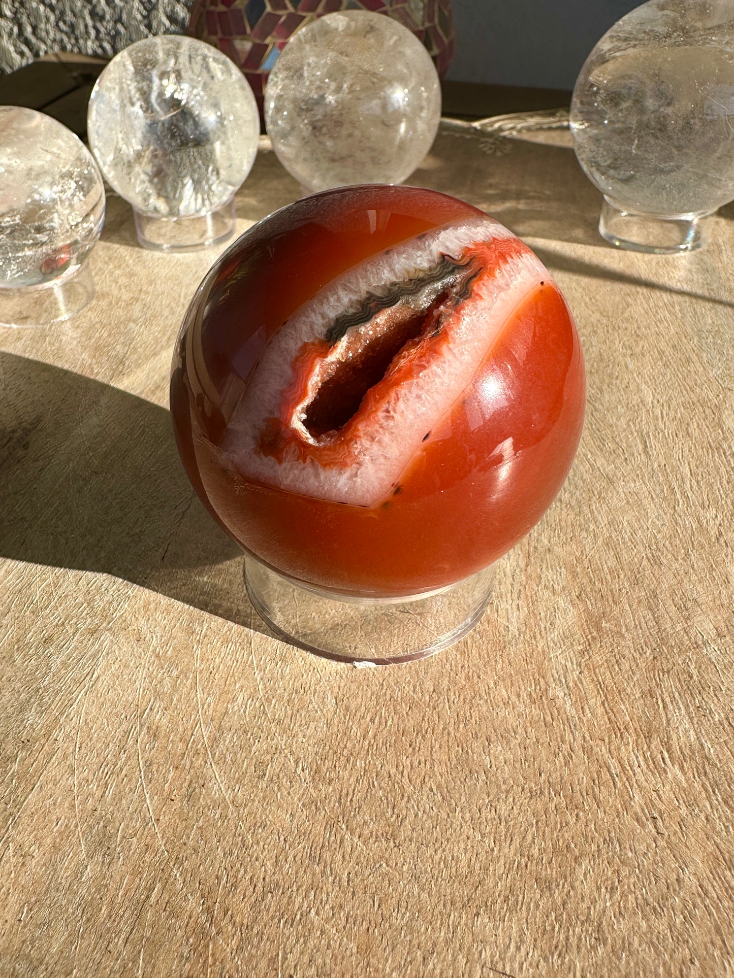 Beautiful Carnelian- Sphere 62mm