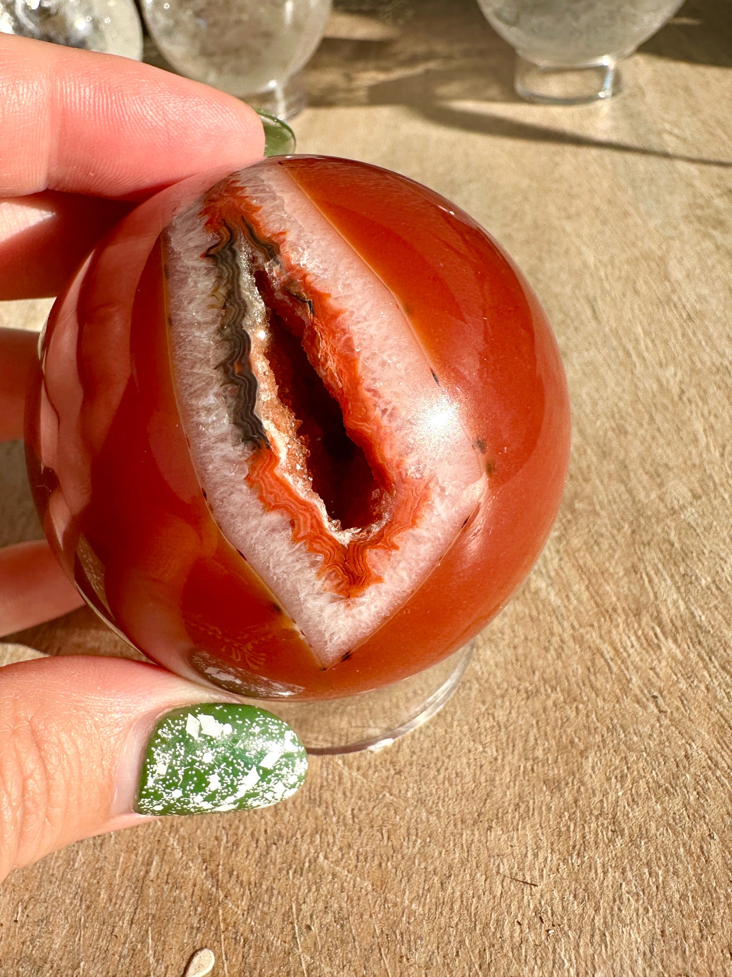 Beautiful Carnelian- Sphere 62mm