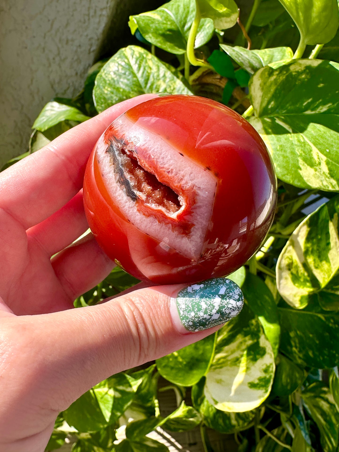 Beautiful Carnelian- Sphere 62mm