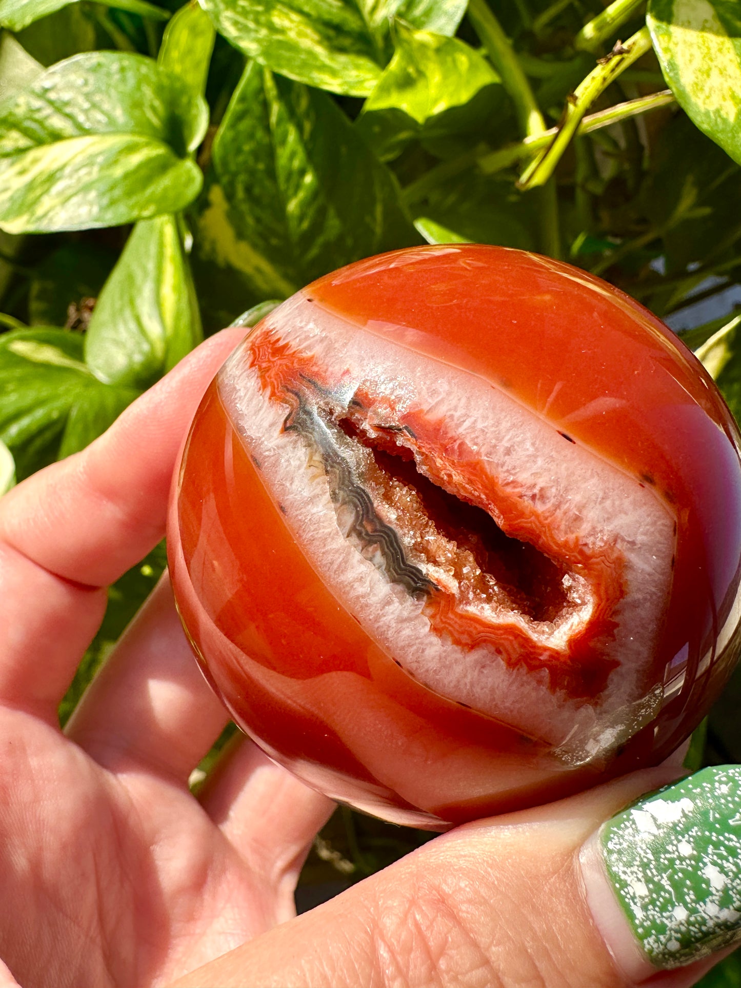 Beautiful Carnelian- Sphere 62mm