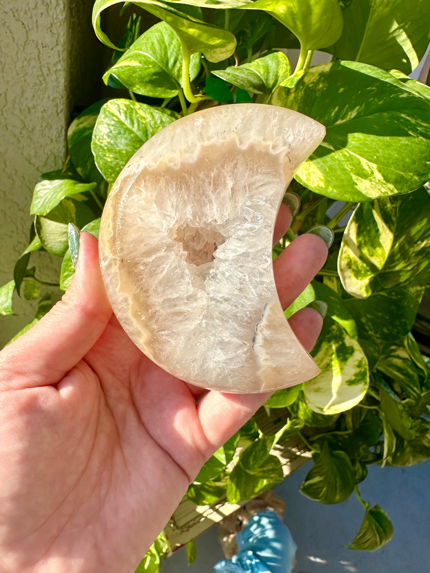 Agate - Druzy Moon