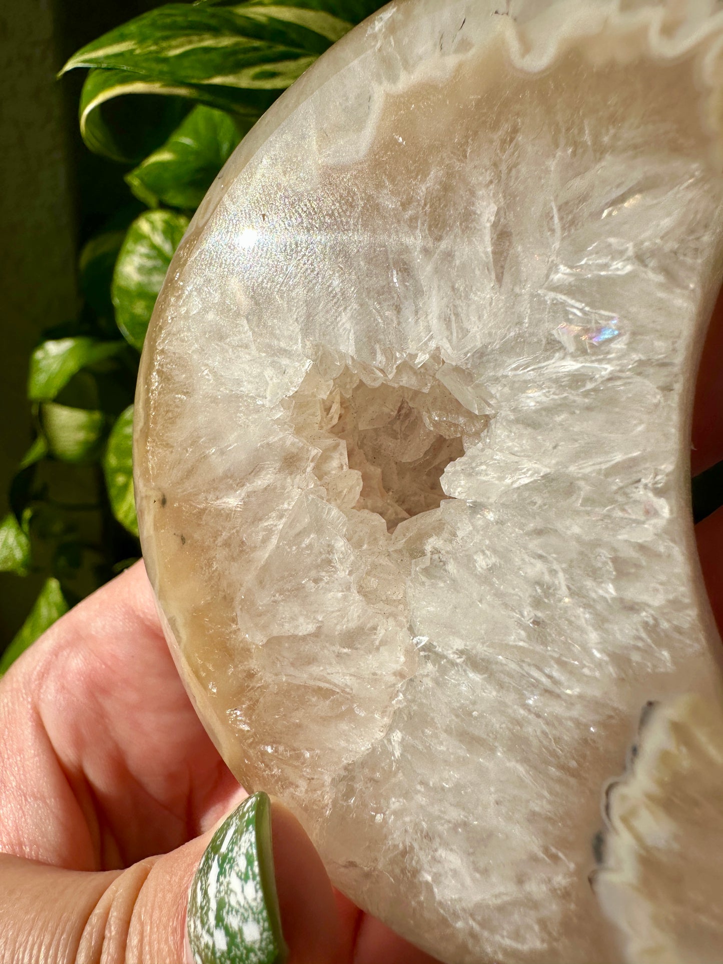 Agate - Druzy Moon