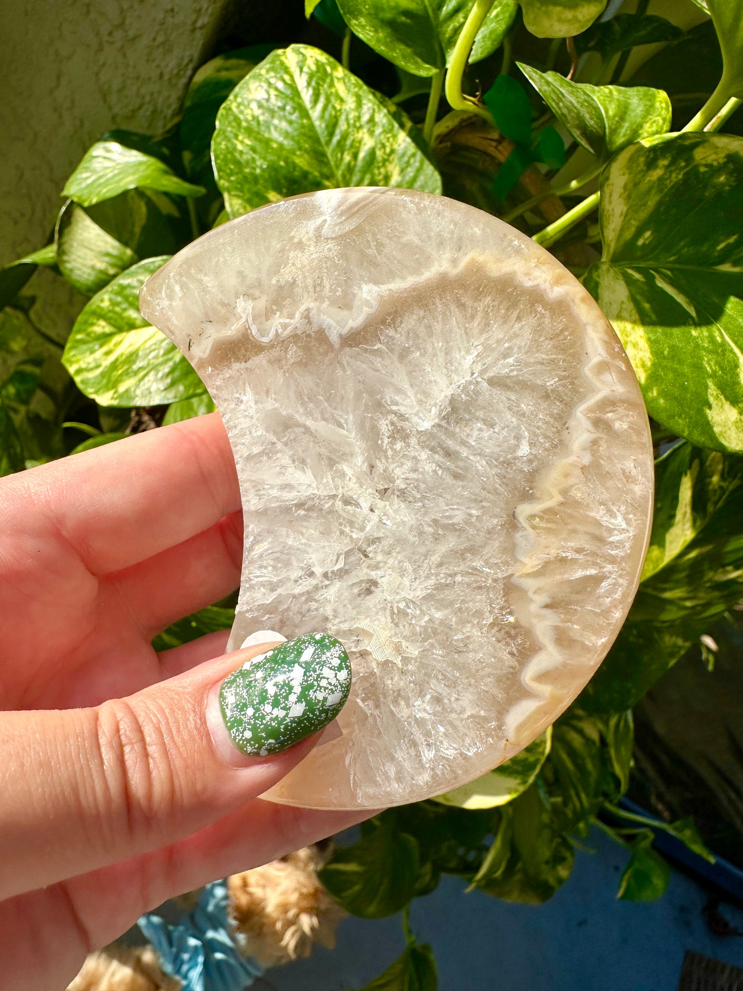 Agate - Druzy Moon