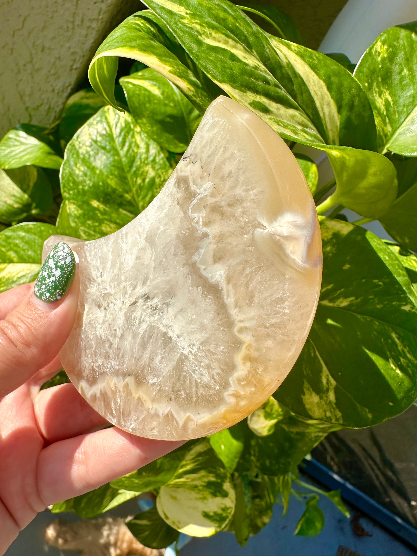 Agate - Druzy Moon