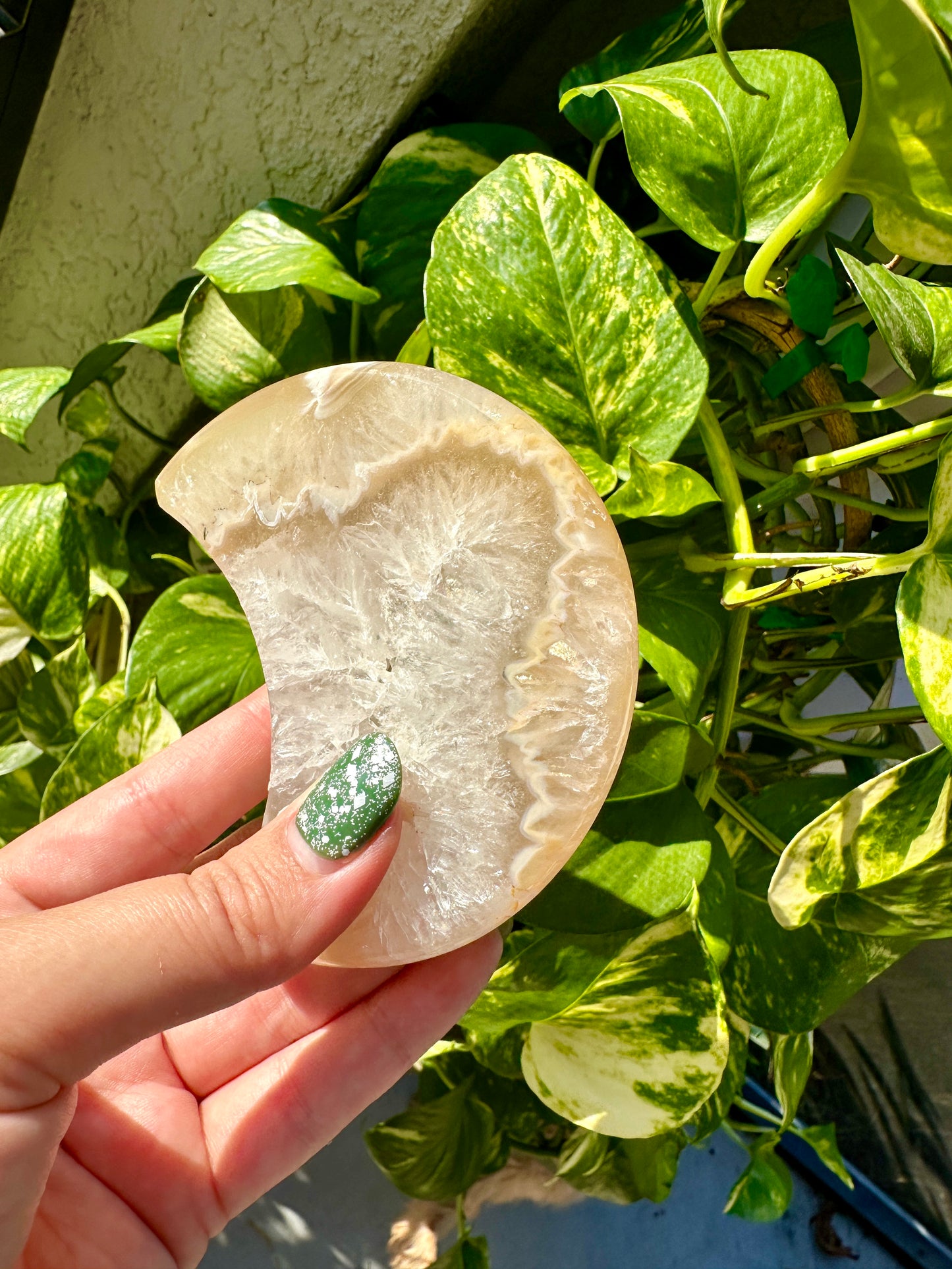 Agate - Druzy Moon