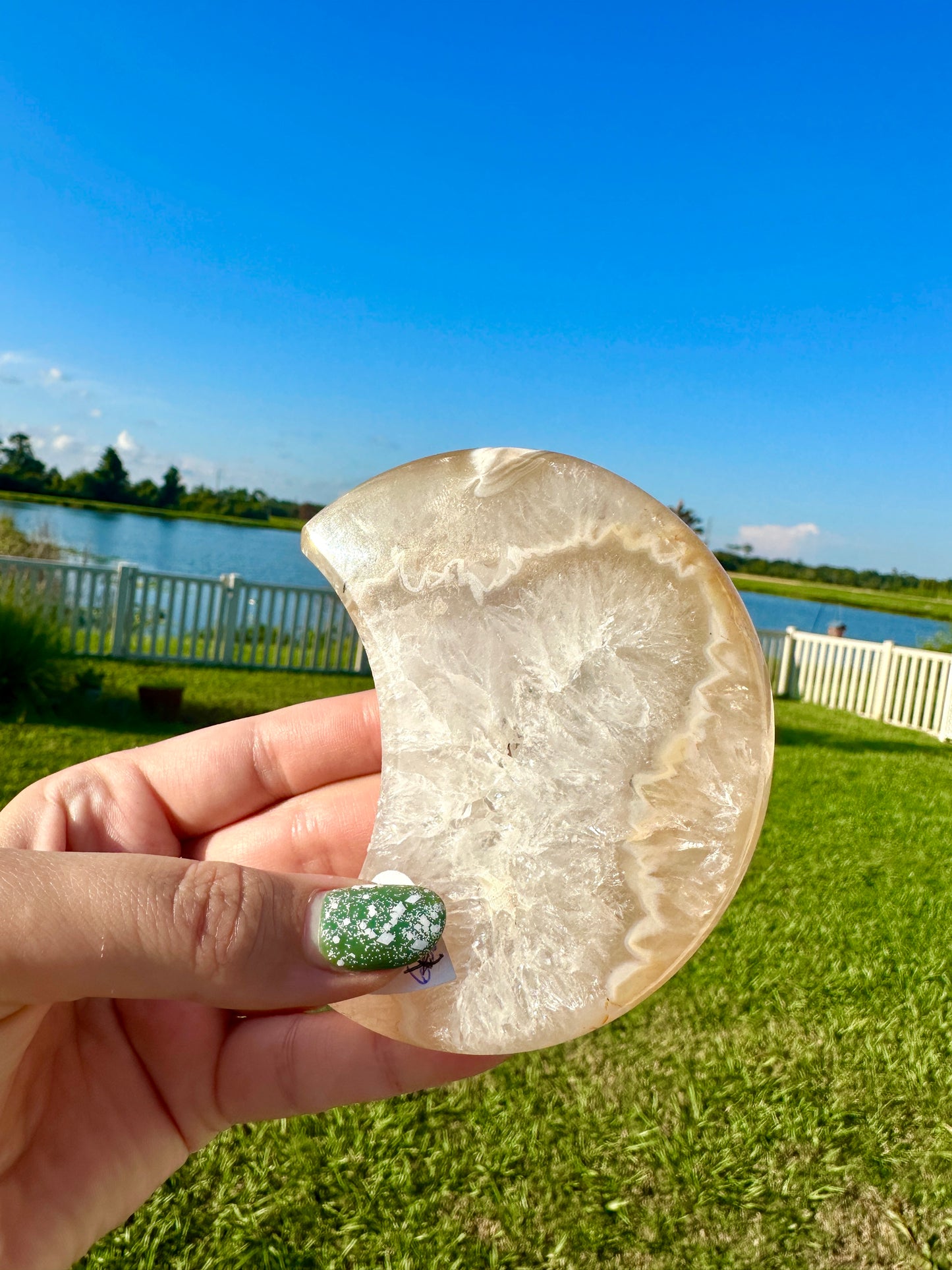 Agate - Druzy Moon