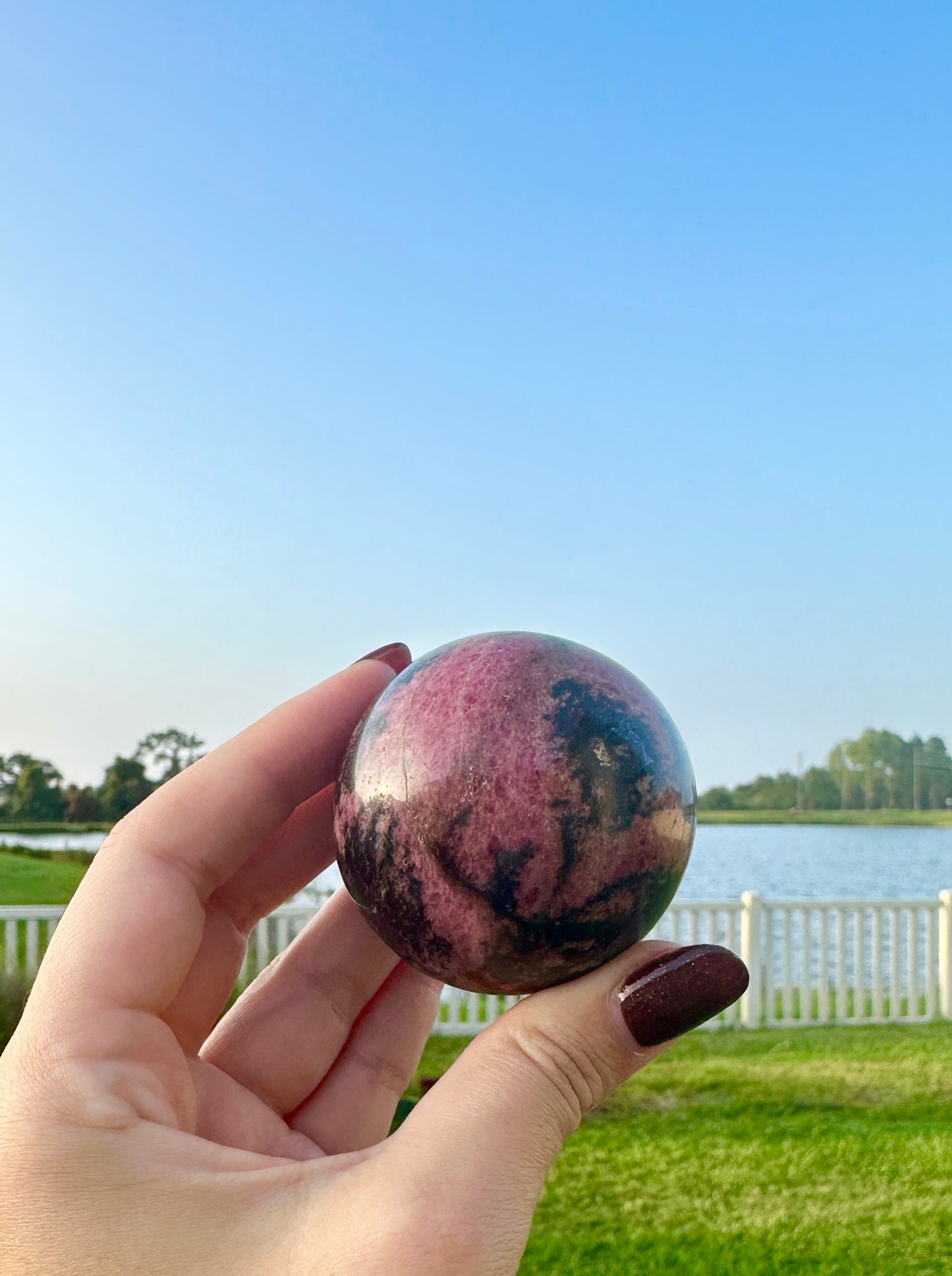 Rhodonite - Sphere 55.7mm