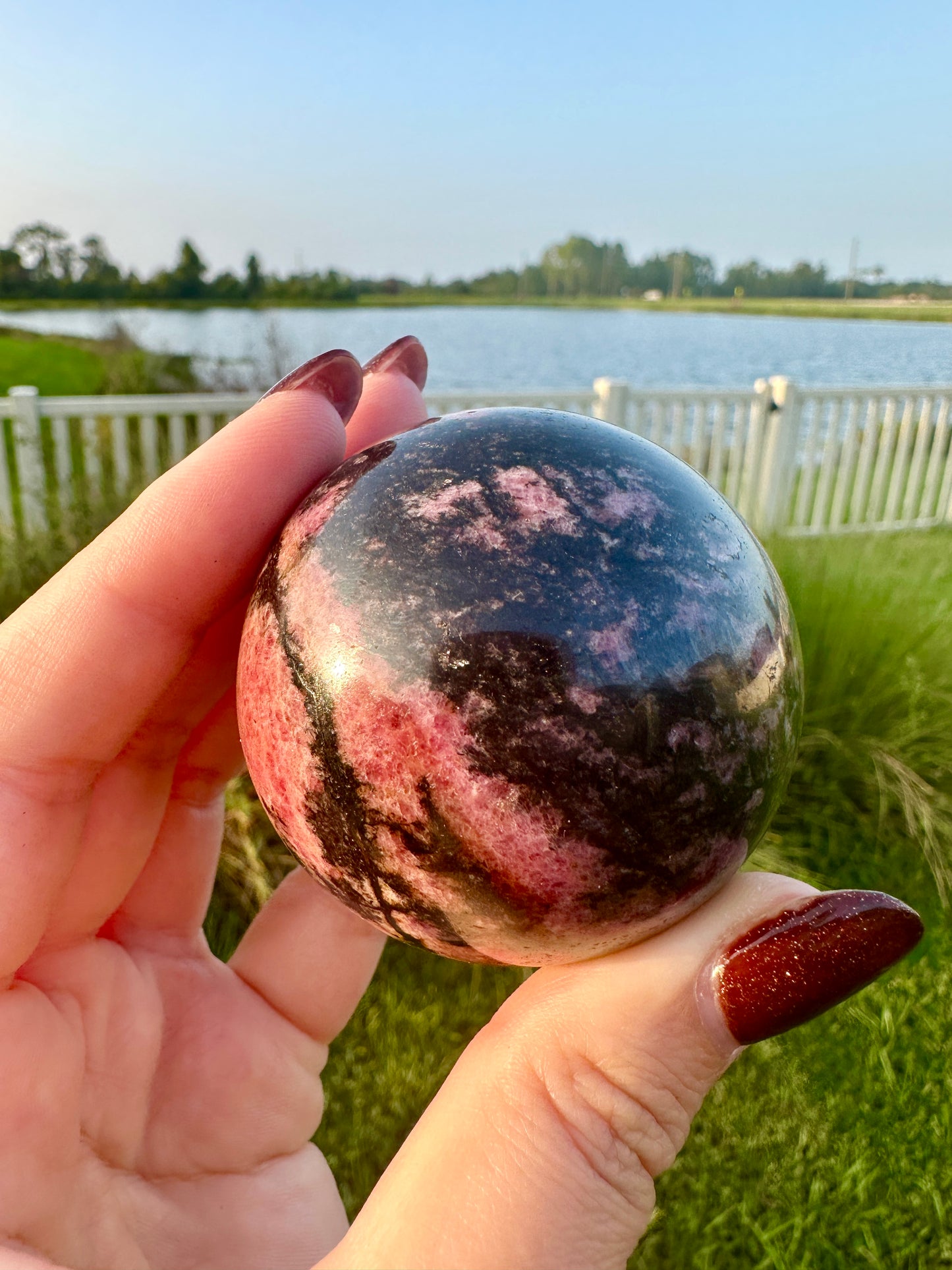 Rhodonite - Sphere 55.7mm